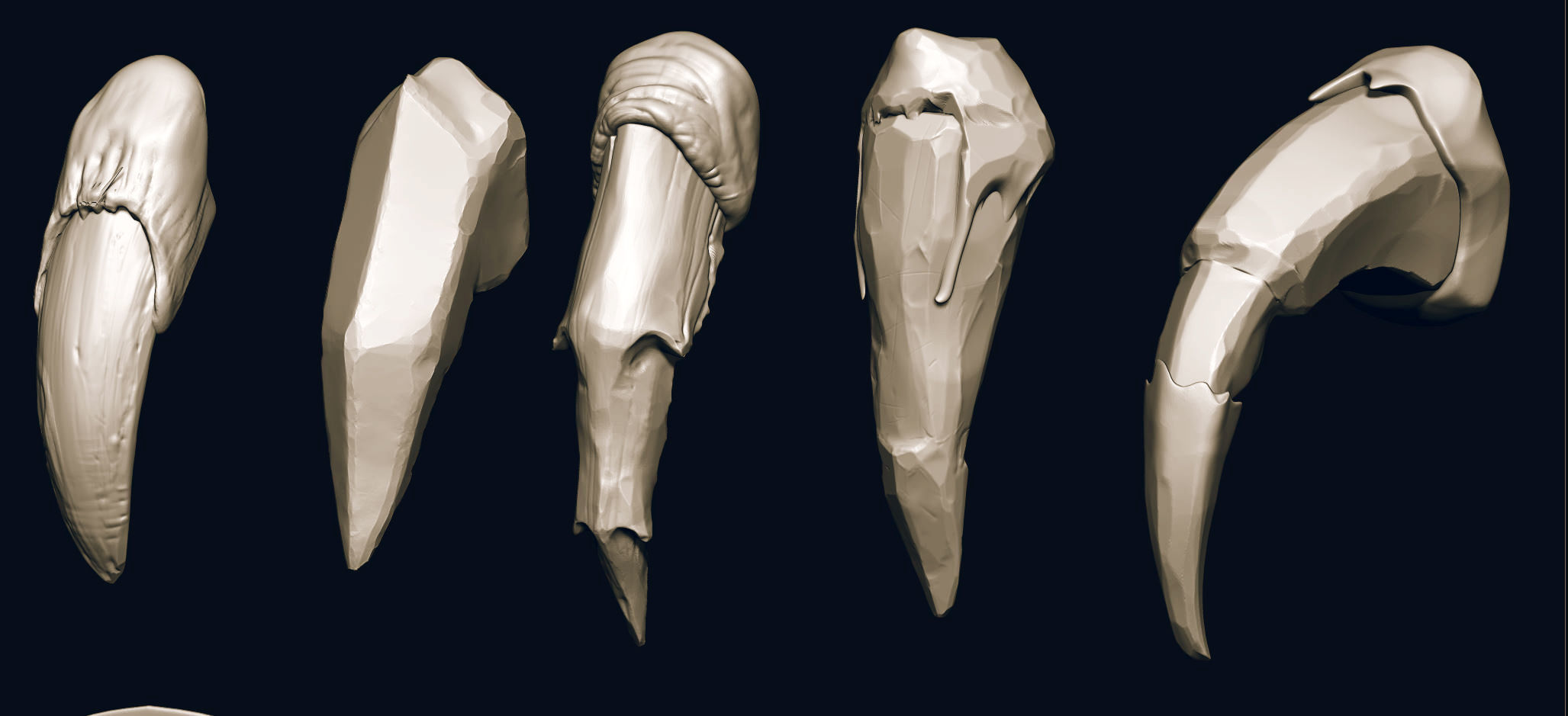 NAILS - 24 Character and Creature Nails 3D model_10
