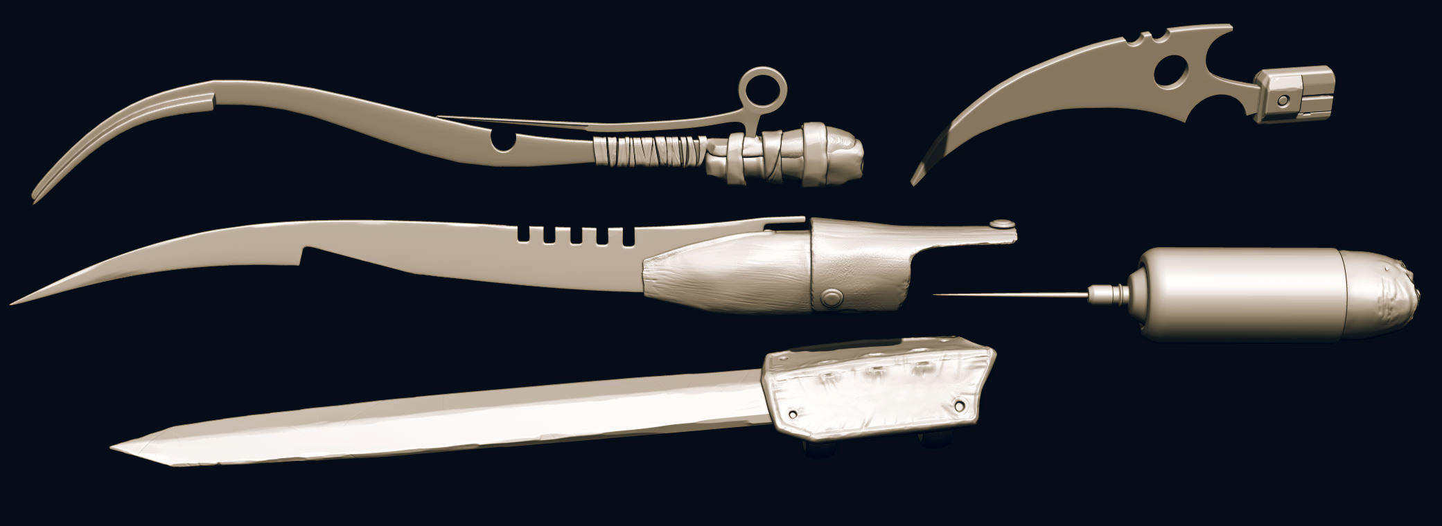 NAILS - 24 Character and Creature Nails 3D model_13