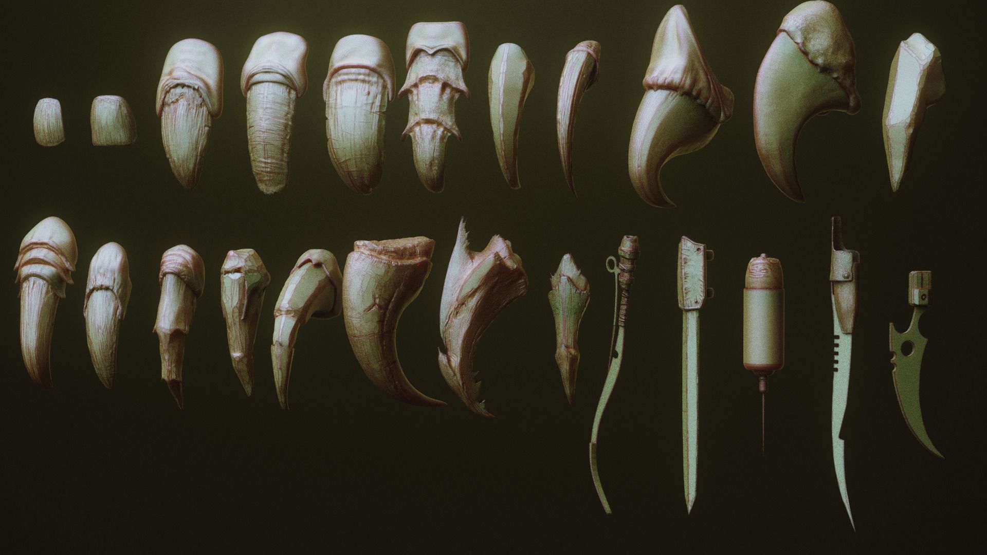 NAILS - 24 Character and Creature Nails 3D model_1