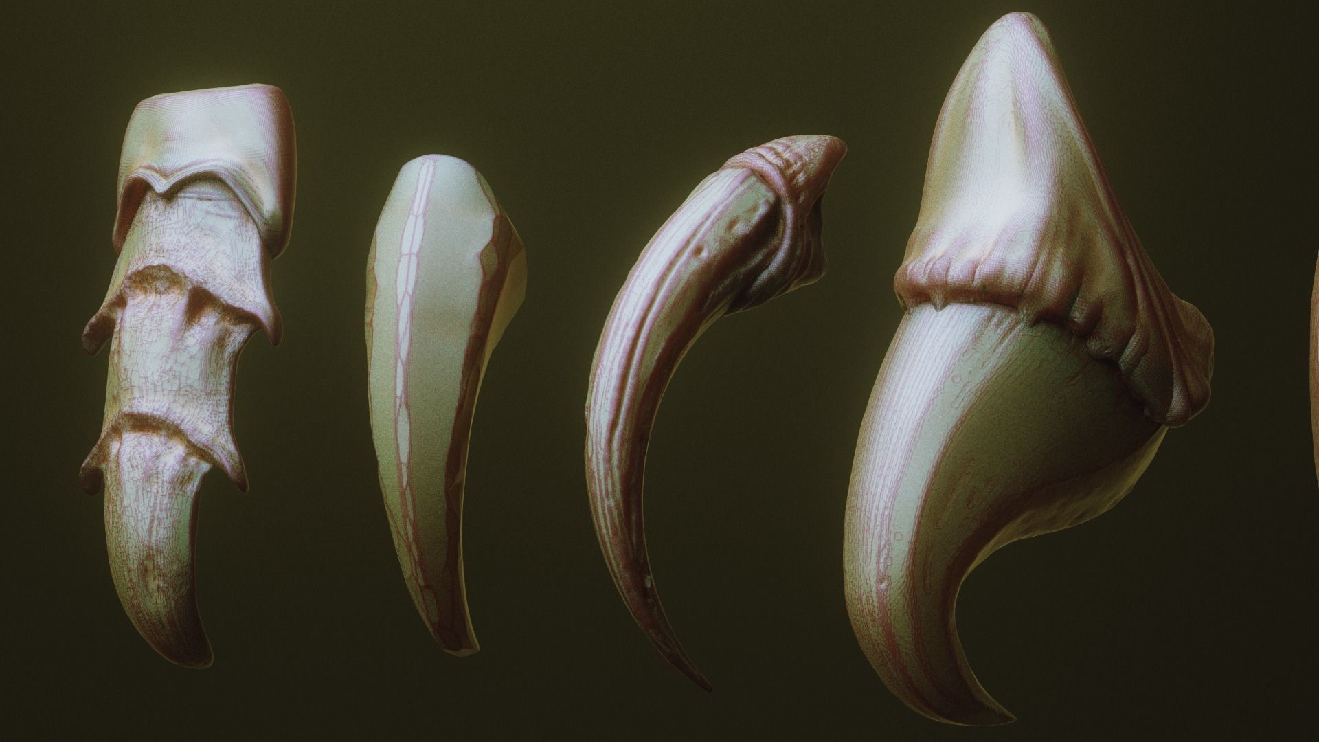 NAILS - 24 Character and Creature Nails 3D model_4