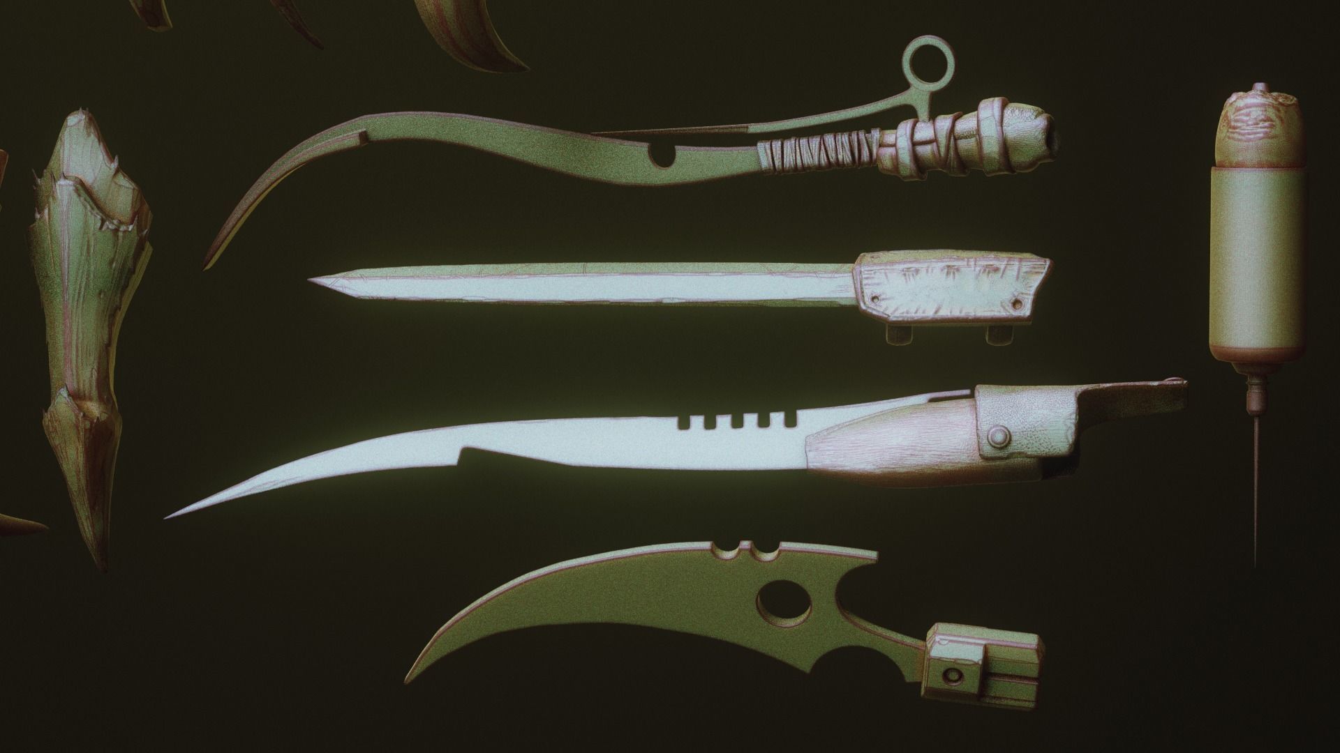 NAILS - 24 Character and Creature Nails 3D model_7