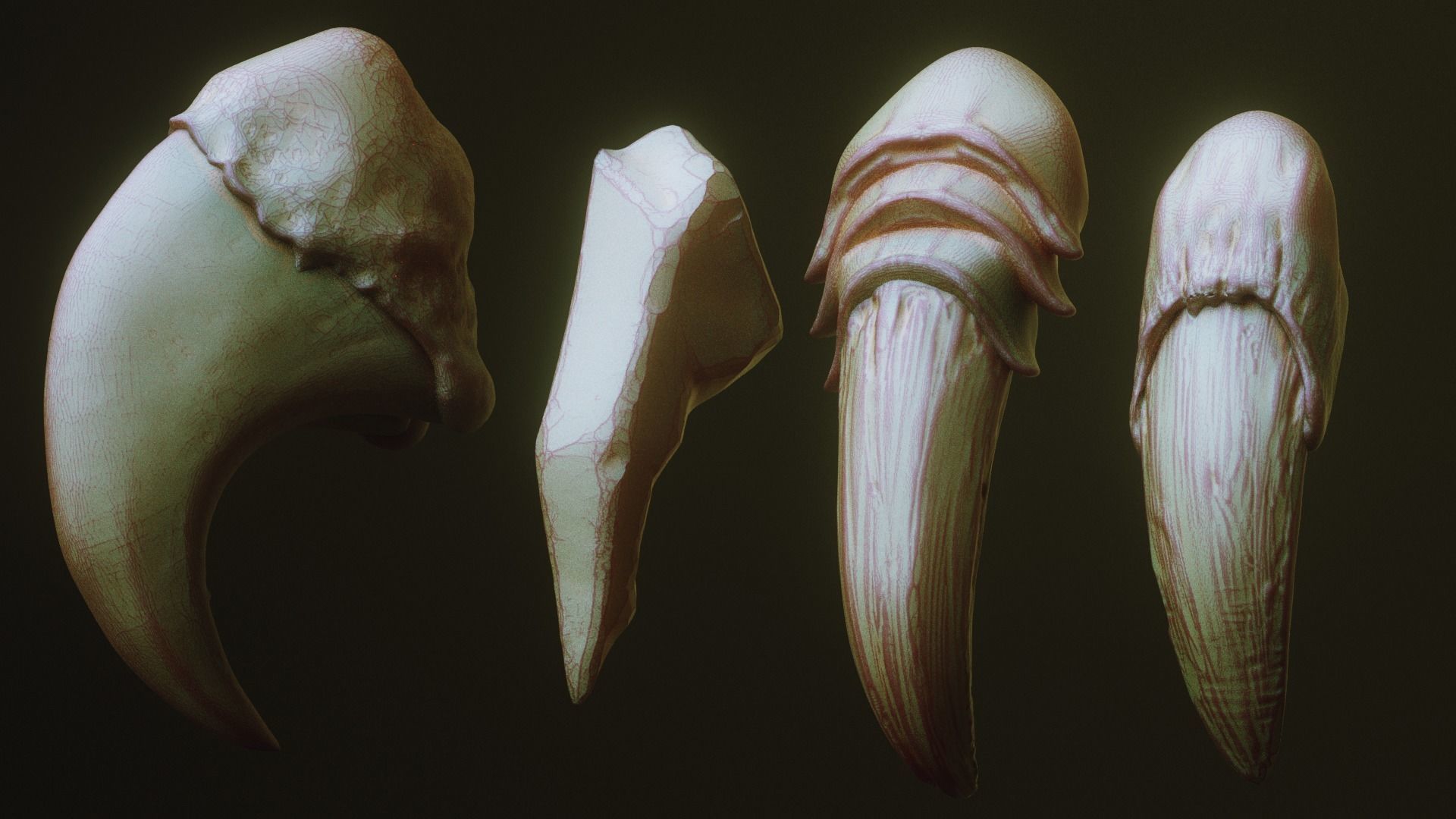 NAILS - 24 Character and Creature Nails 3D model_6