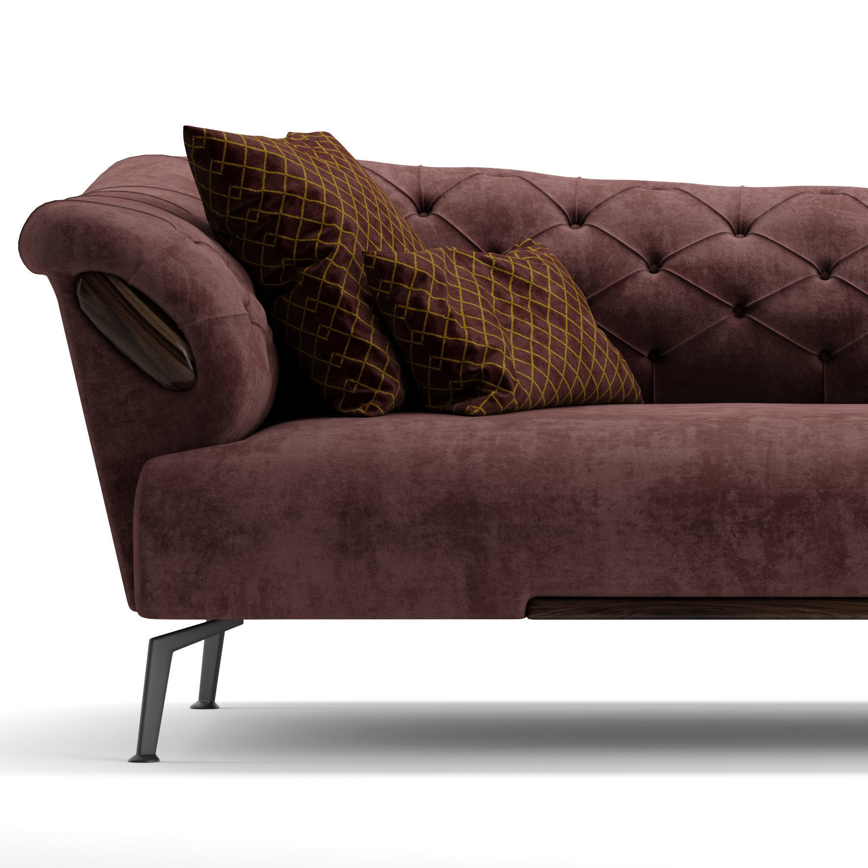 Lester classic sofa 3D model_4