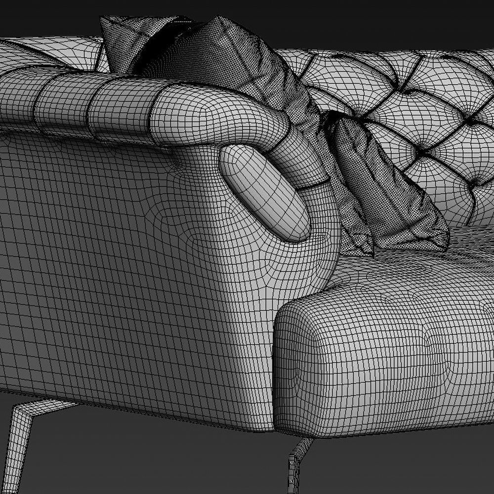 Lester classic sofa 3D model_1