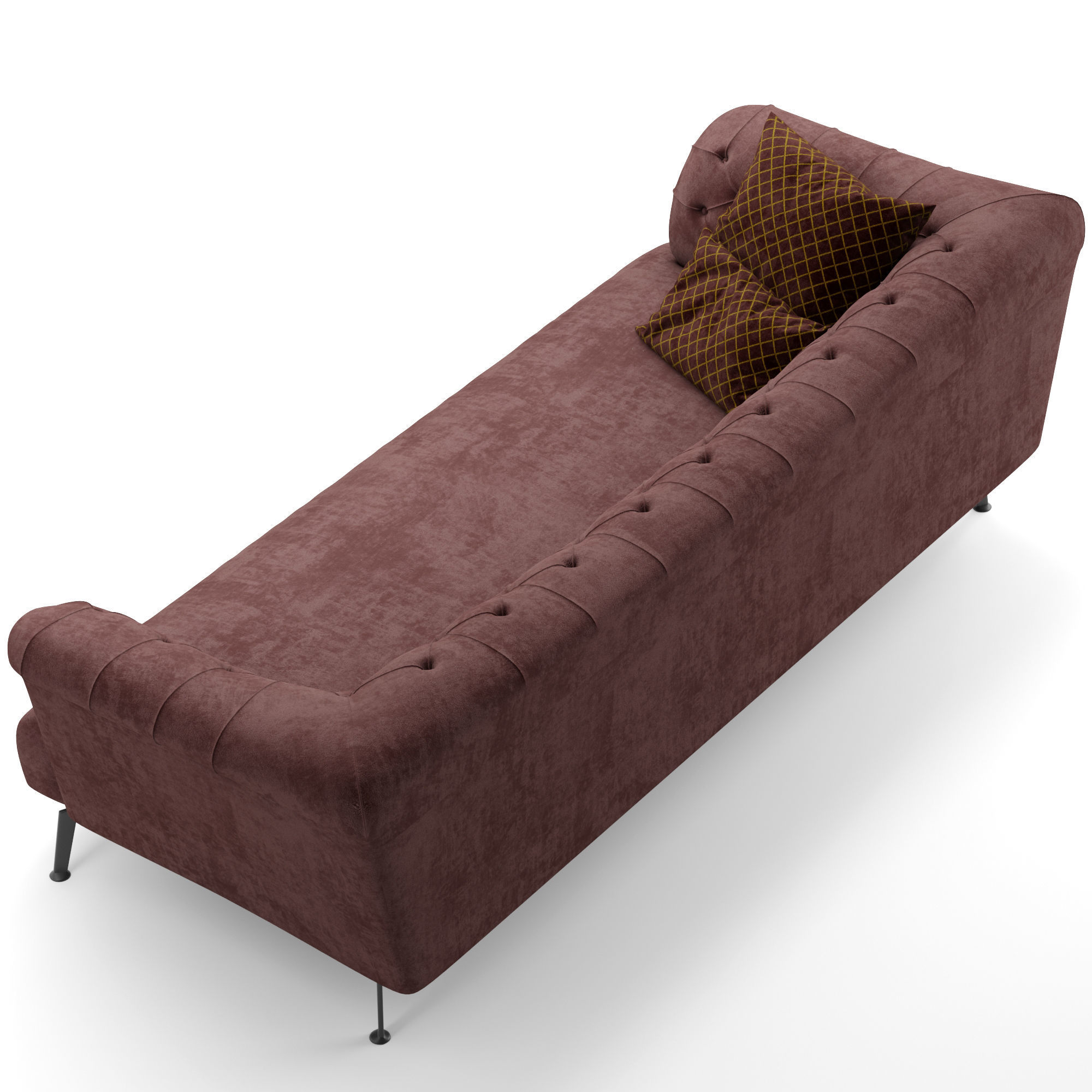 Lester classic sofa 3D model_2