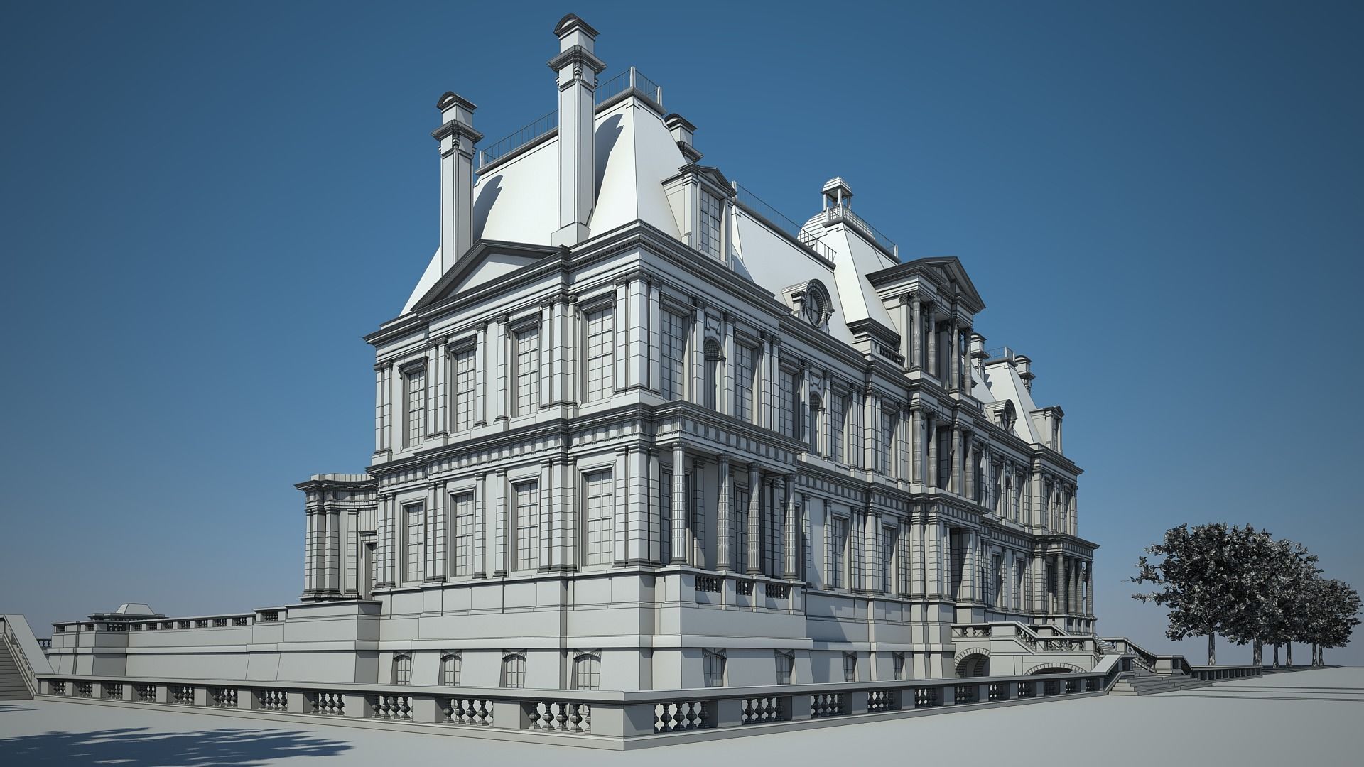 Old Chateau I 3D model_19