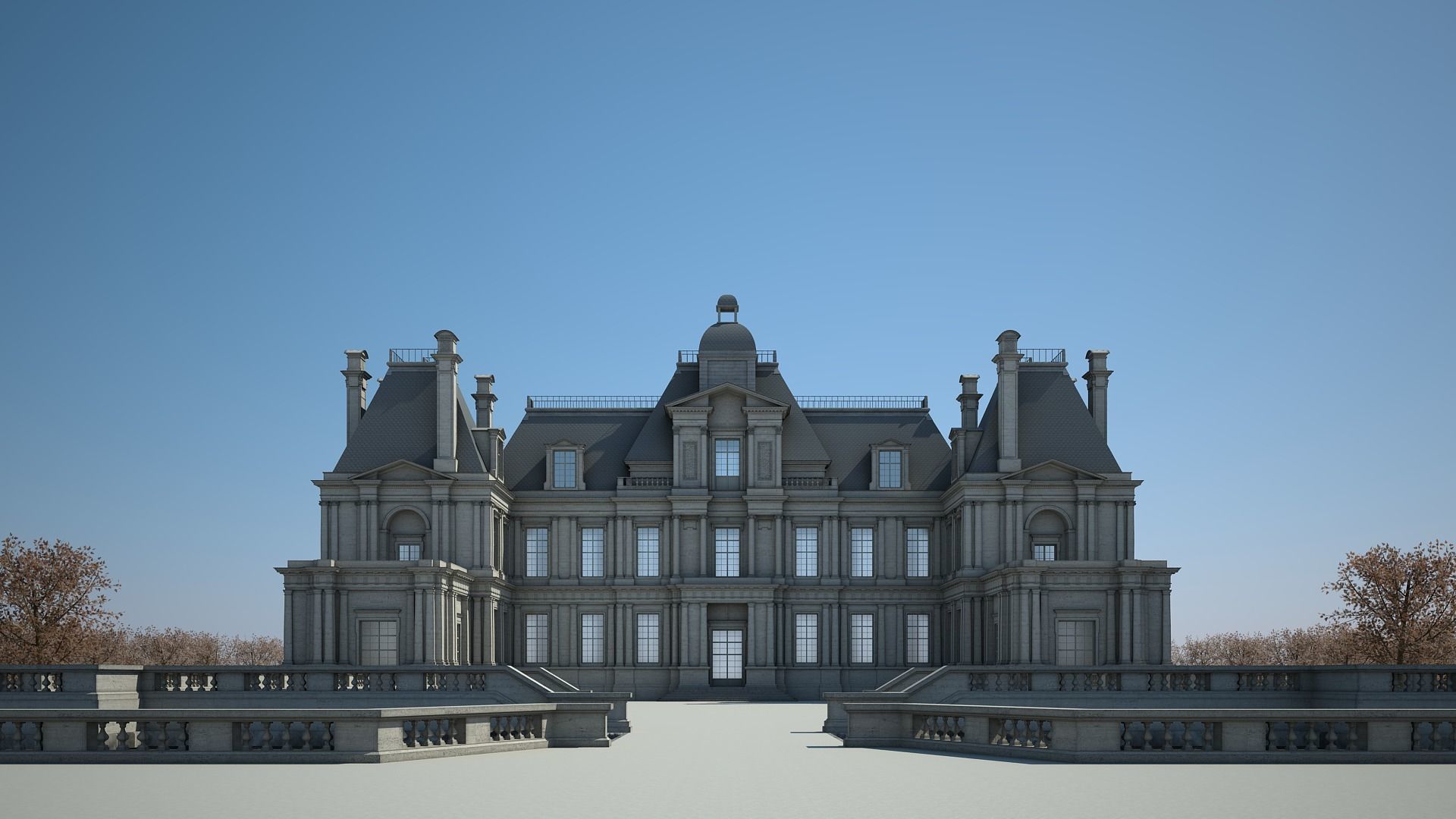 Old Chateau I 3D model_9