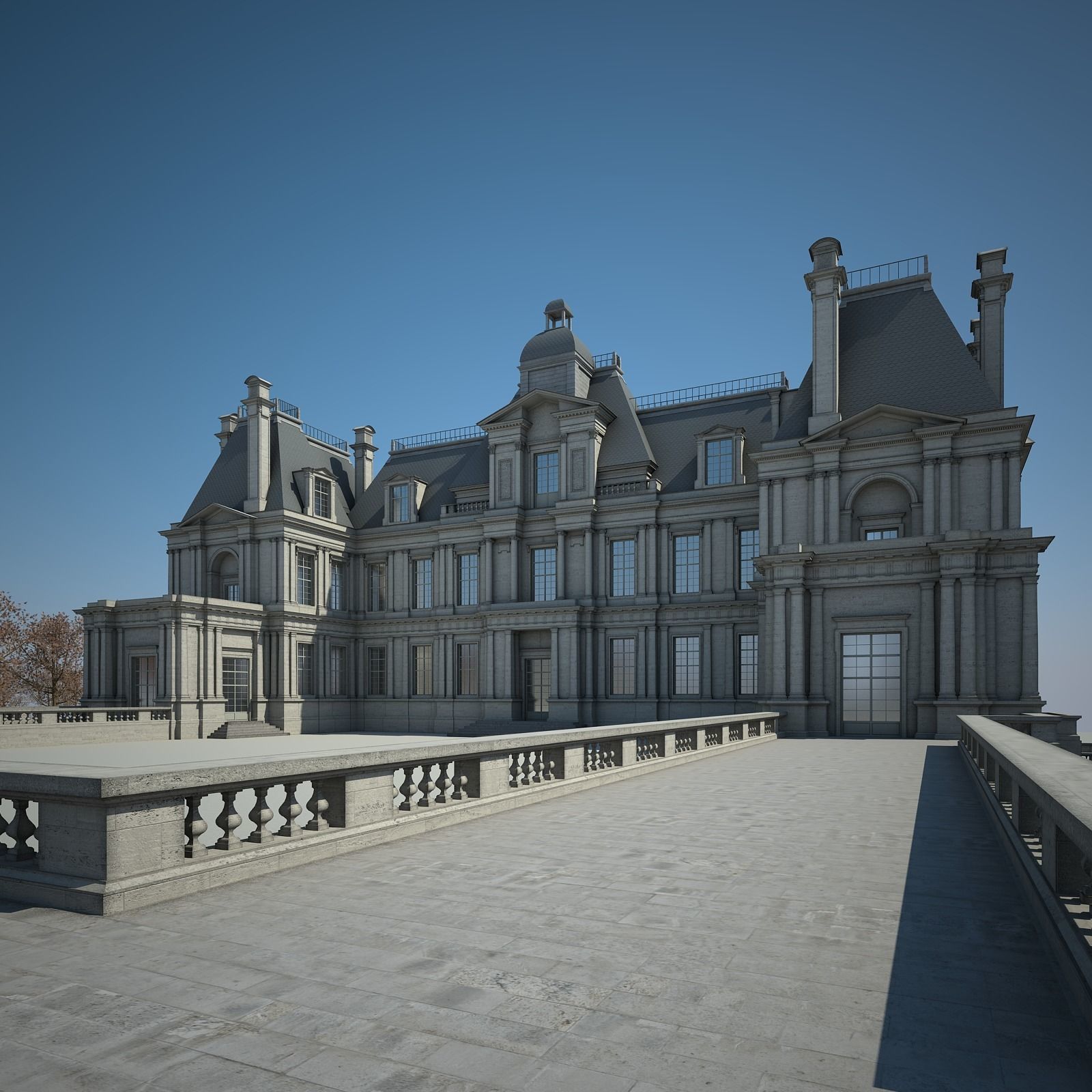 Old Chateau I 3D model_1