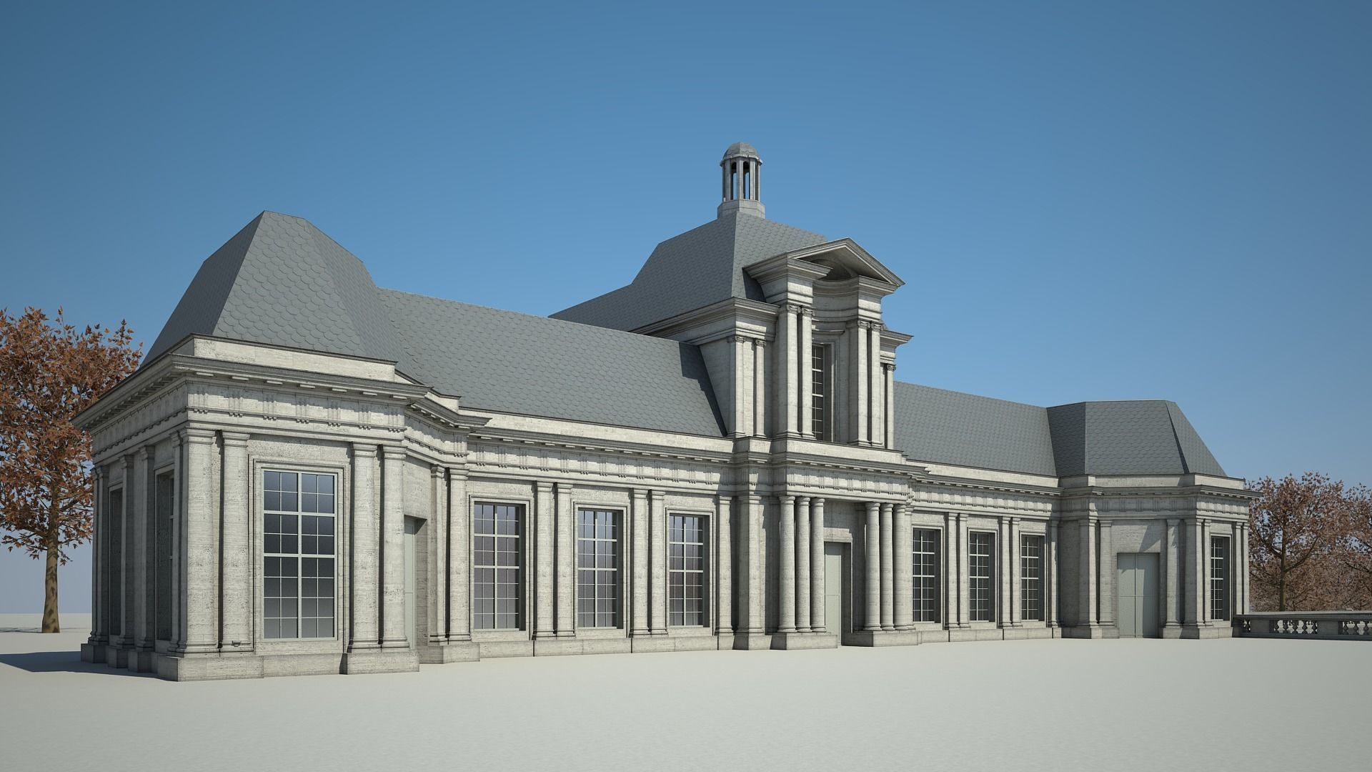 Old Chateau I 3D model_8