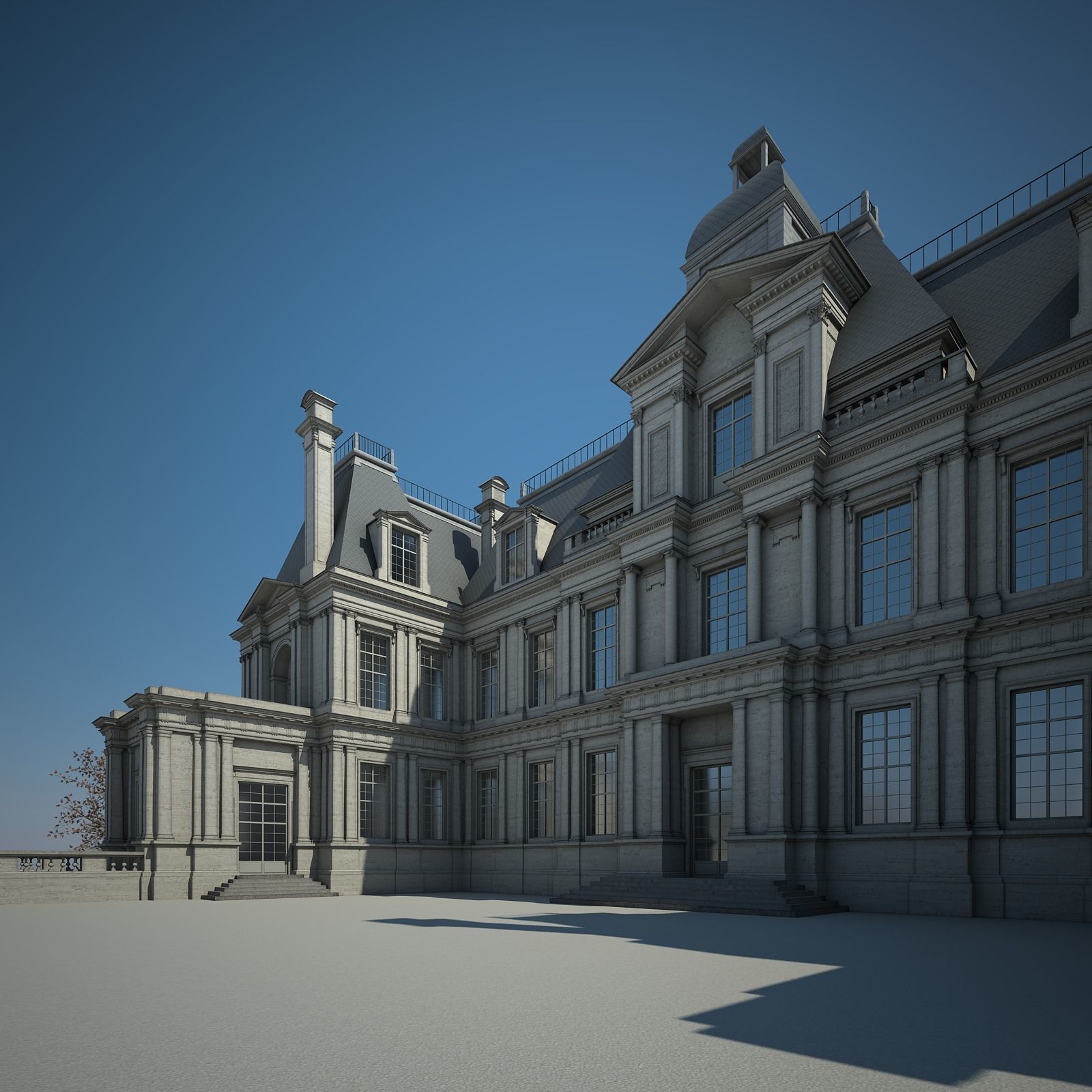 Old Chateau I 3D model_11