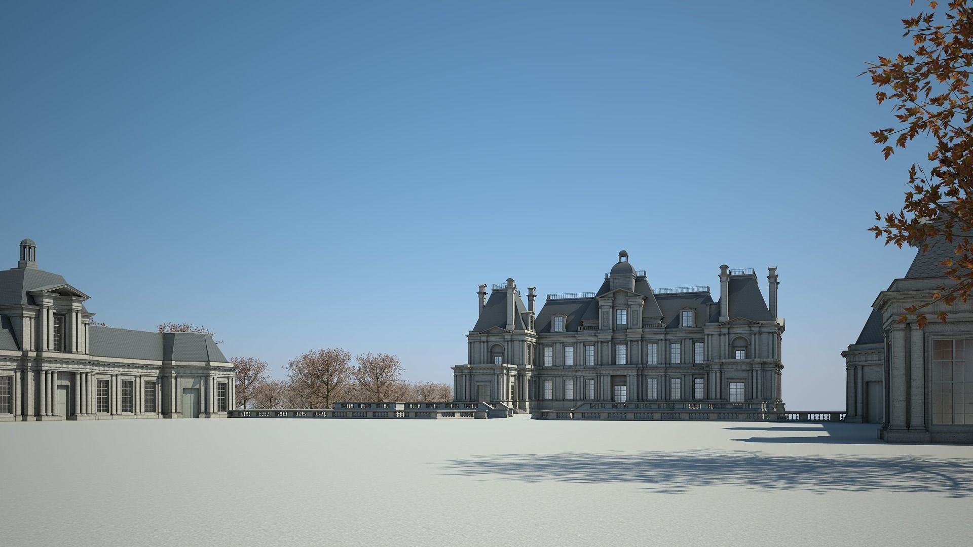 Old Chateau I 3D model_7