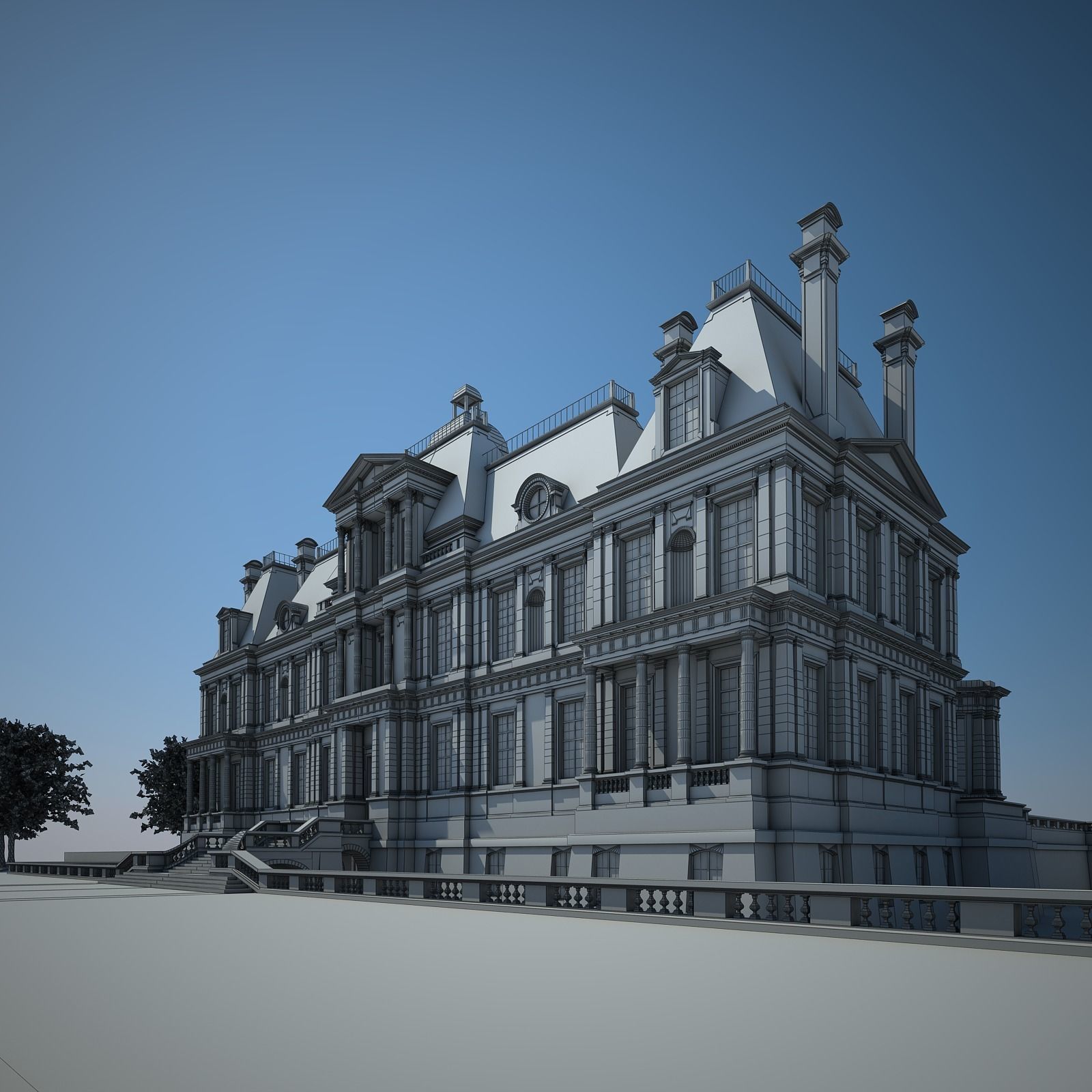 Old Chateau I 3D model_20