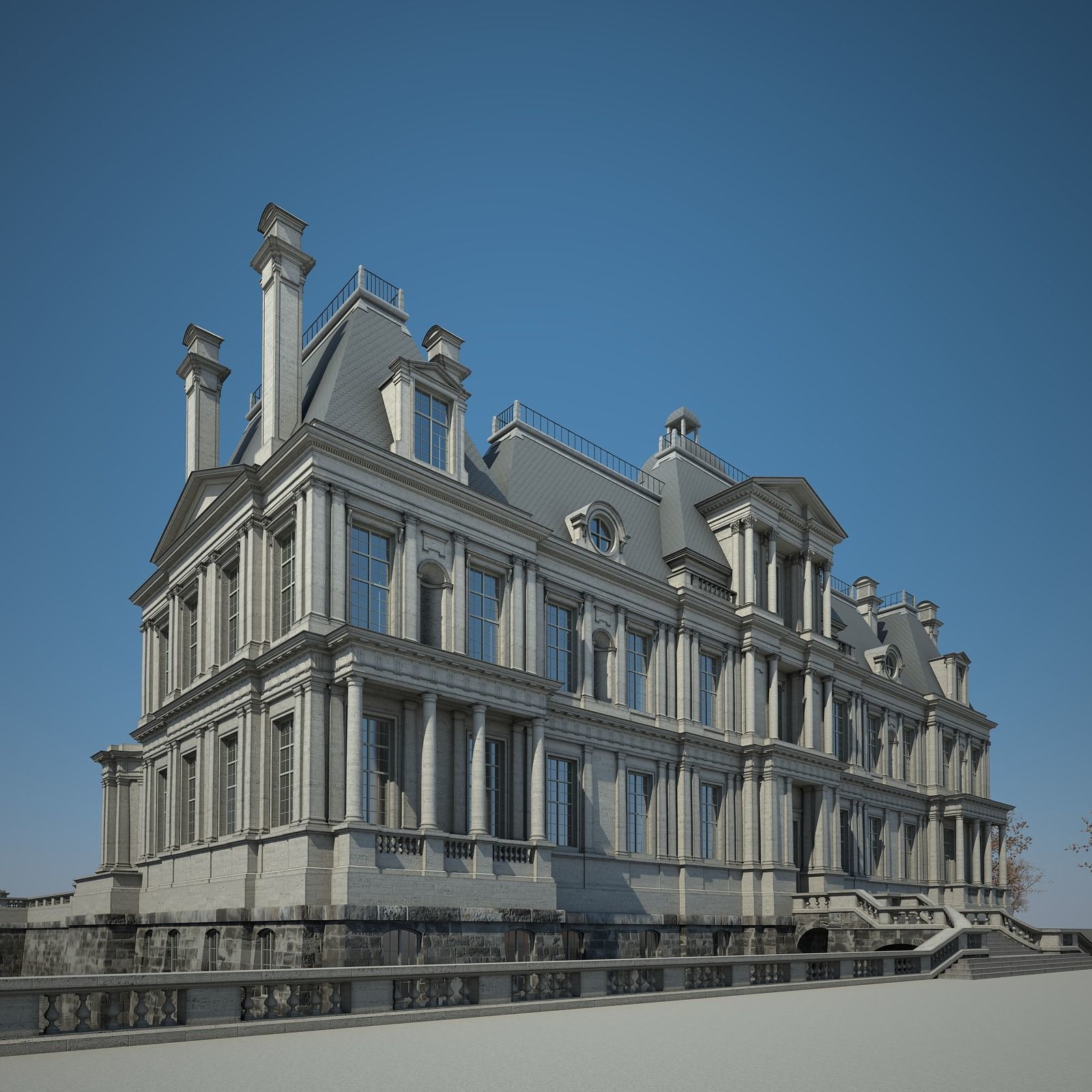 Old Chateau I 3D model_14