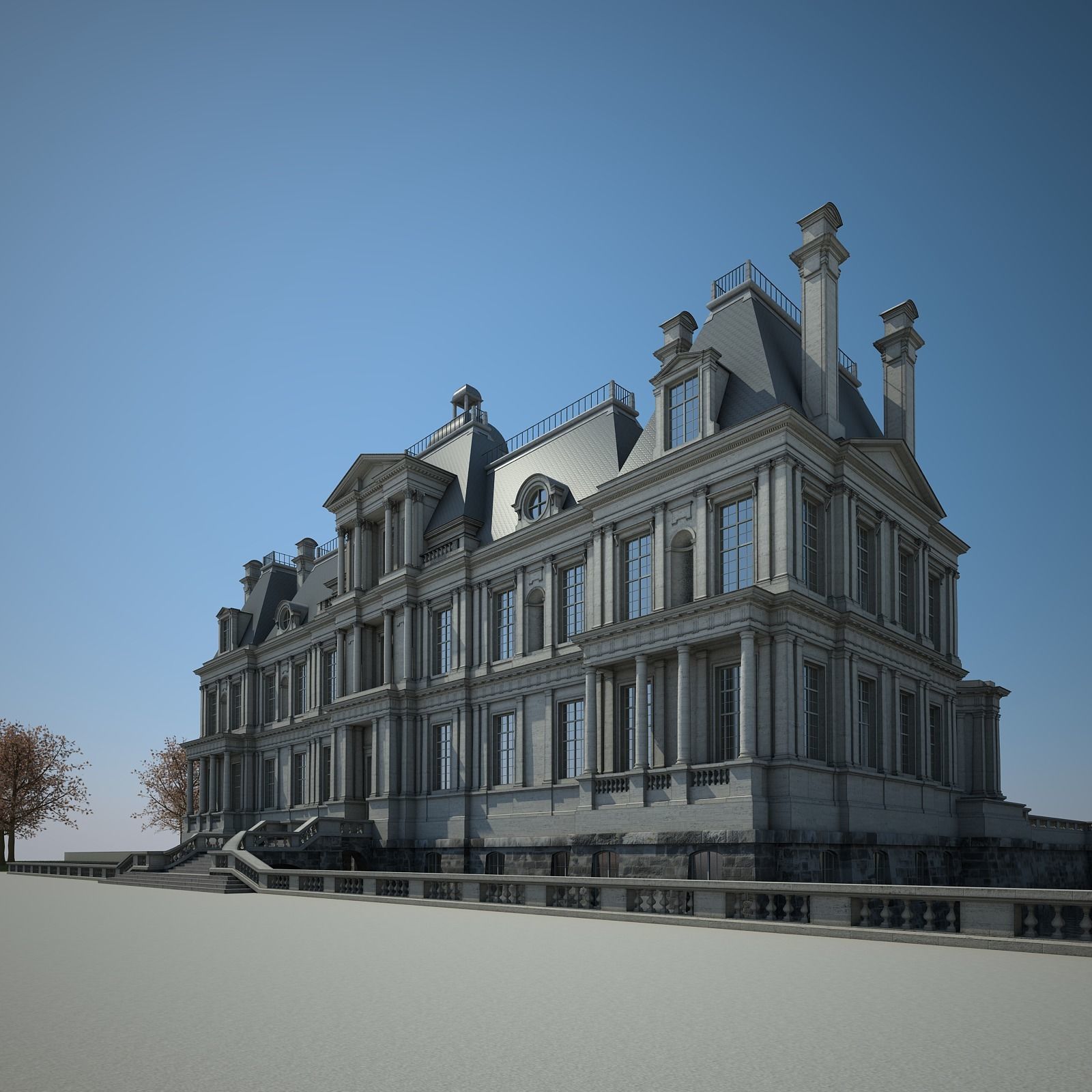 Old Chateau I 3D model_2