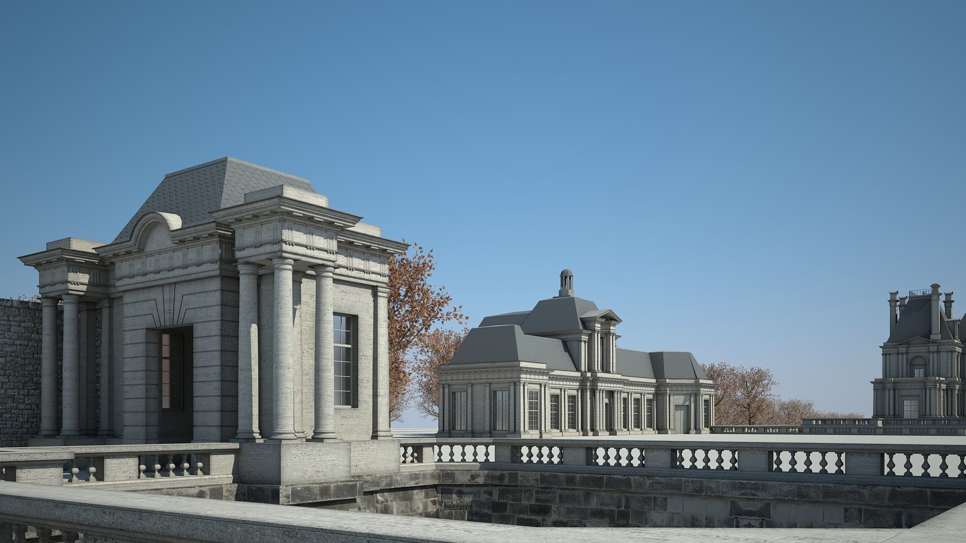 Old Chateau I 3D model_4