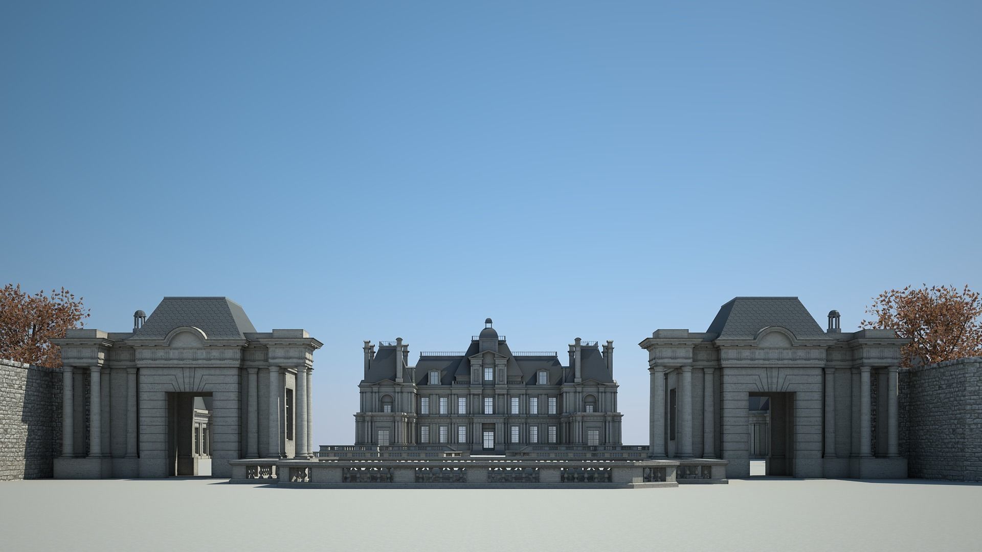 Old Chateau I 3D model_3