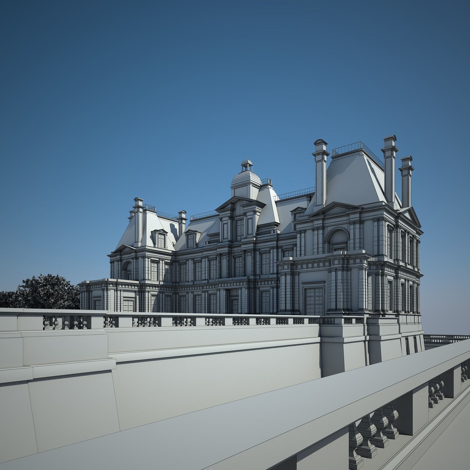 Old Chateau I 3D model_28