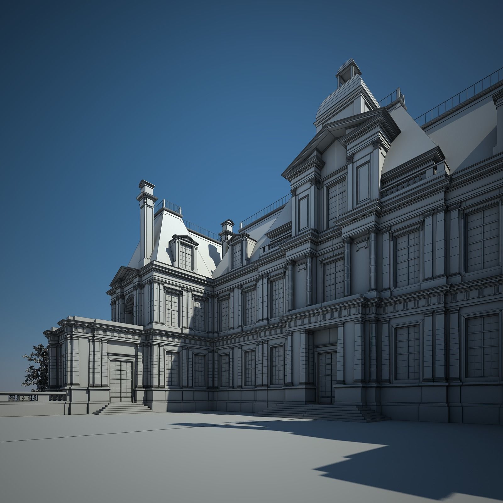 Old Chateau I 3D model_29