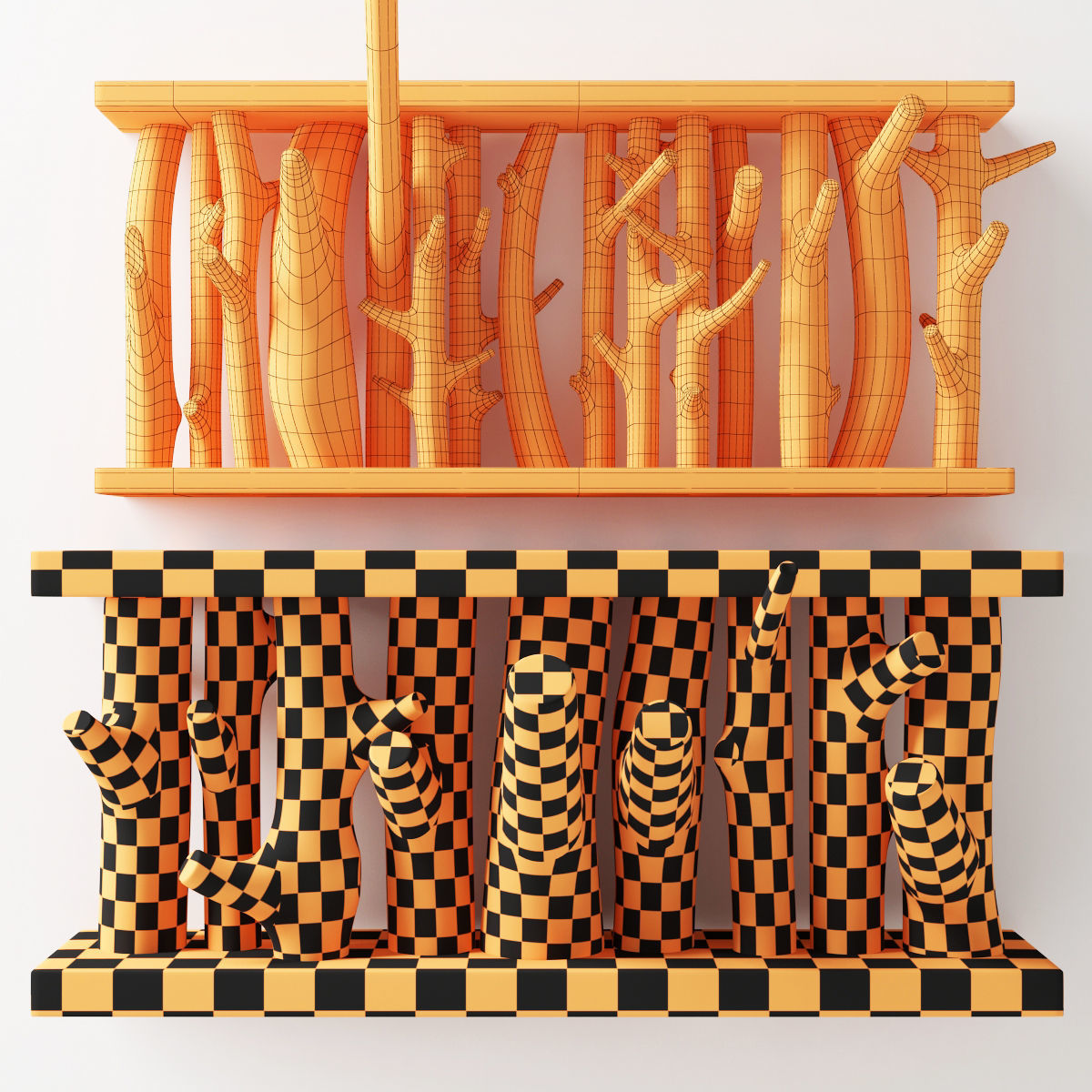 Log decor constructor big n1 3D model_7