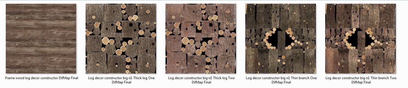 Log decor constructor big n1 3D model_11