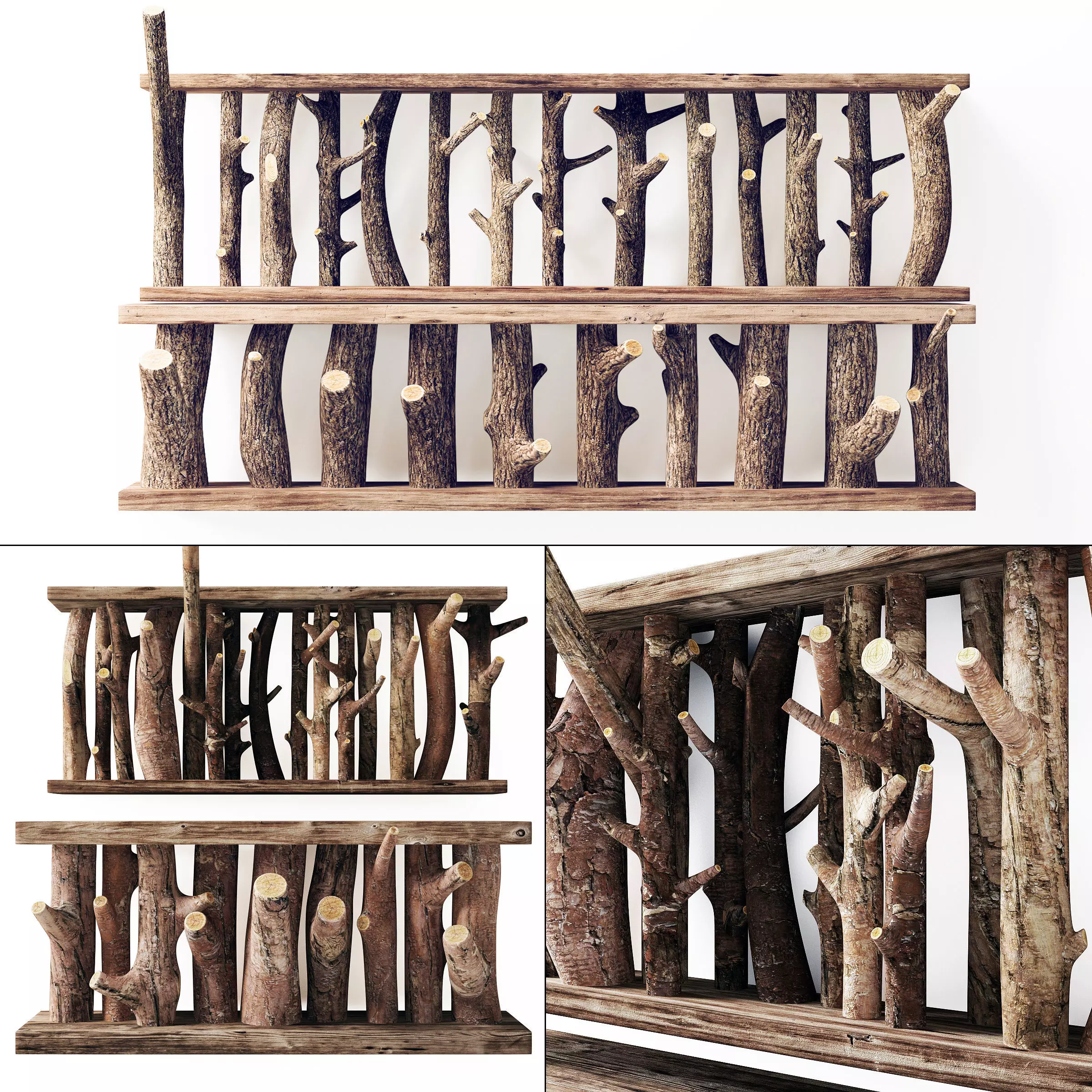 Log decor constructor big n1 3D model_0