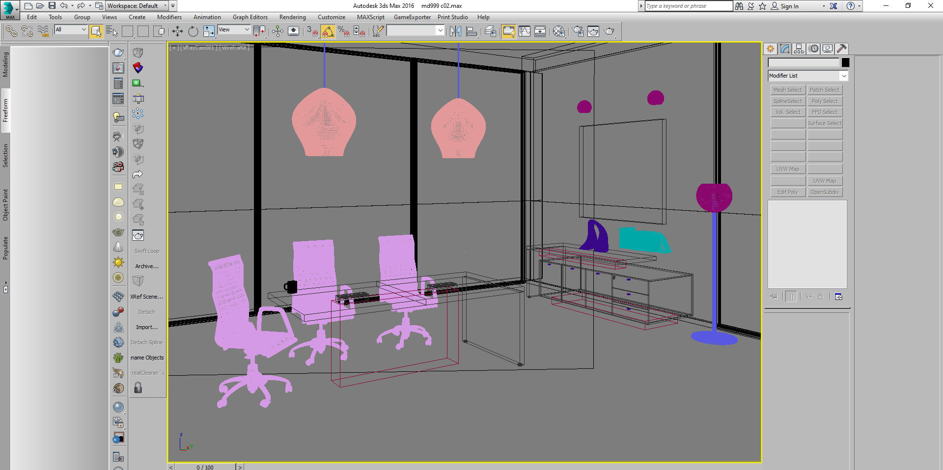 office interior md999 c02 3D model_2
