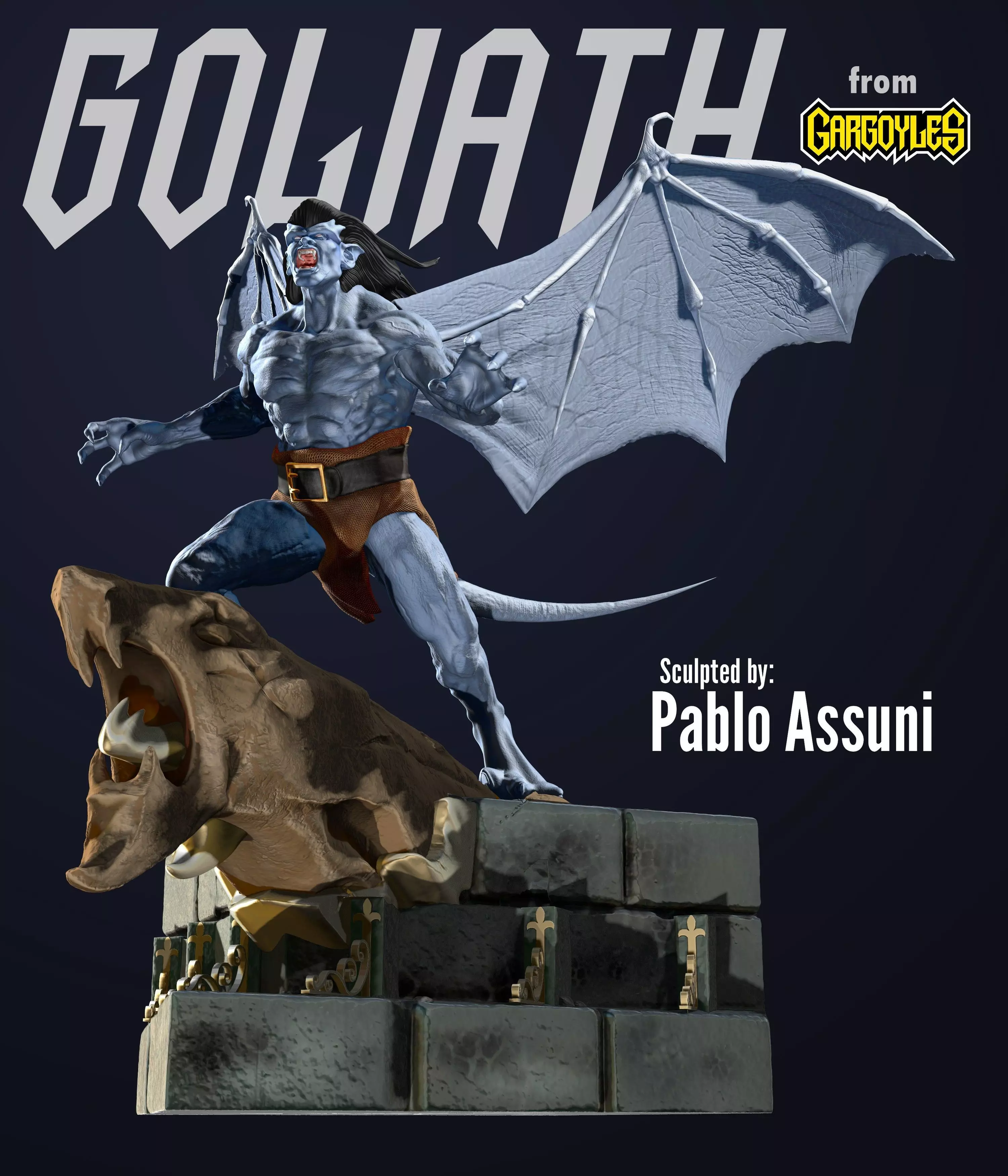 Goliath from Gargoyles 3D print model