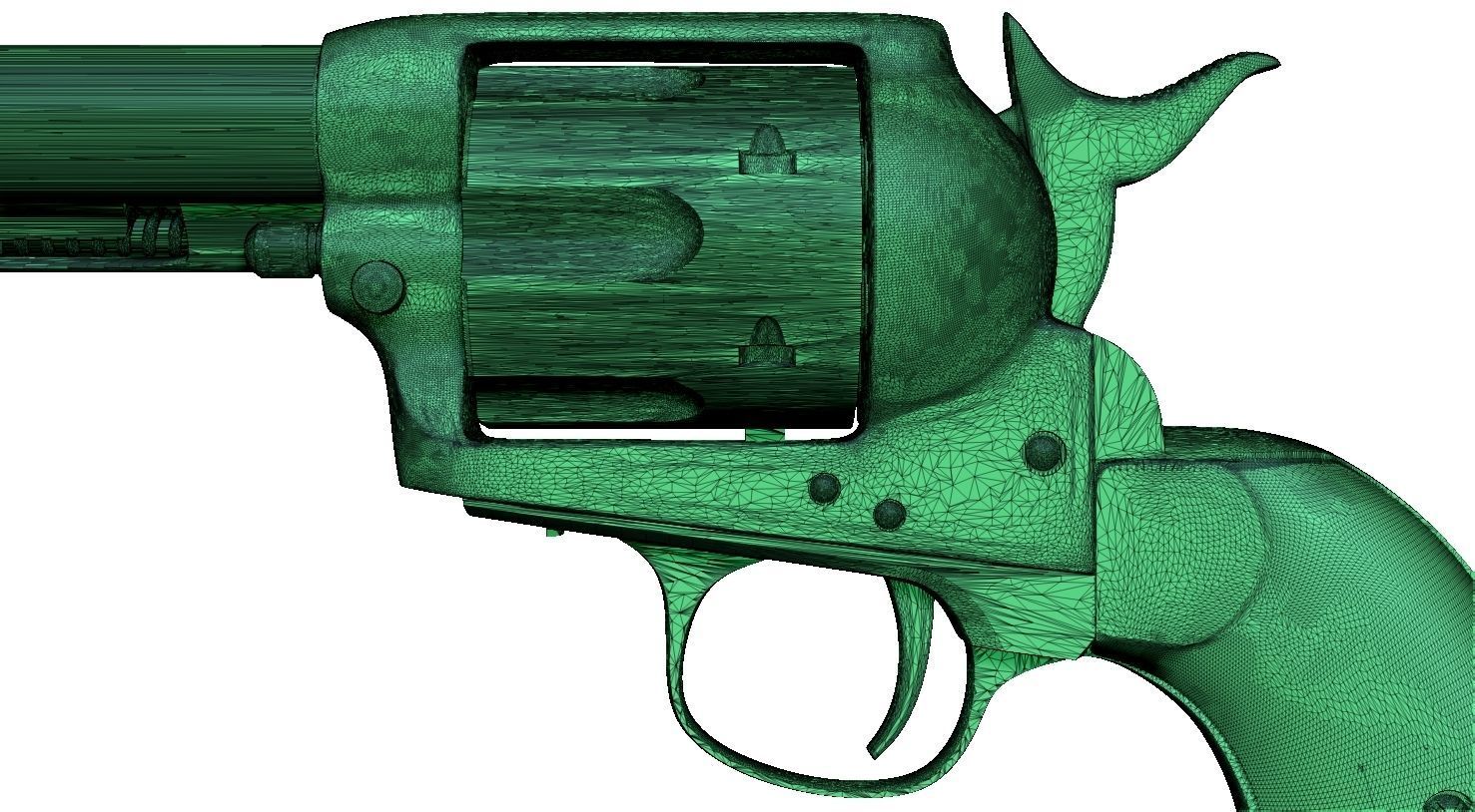 Revolver colt peacemaker ready to print 3D print model_5