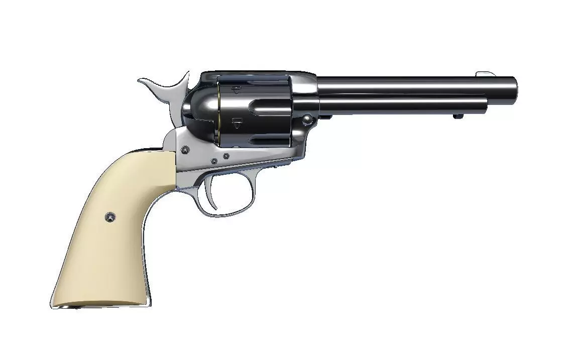 Revolver colt peacemaker ready to print 3D print model_0