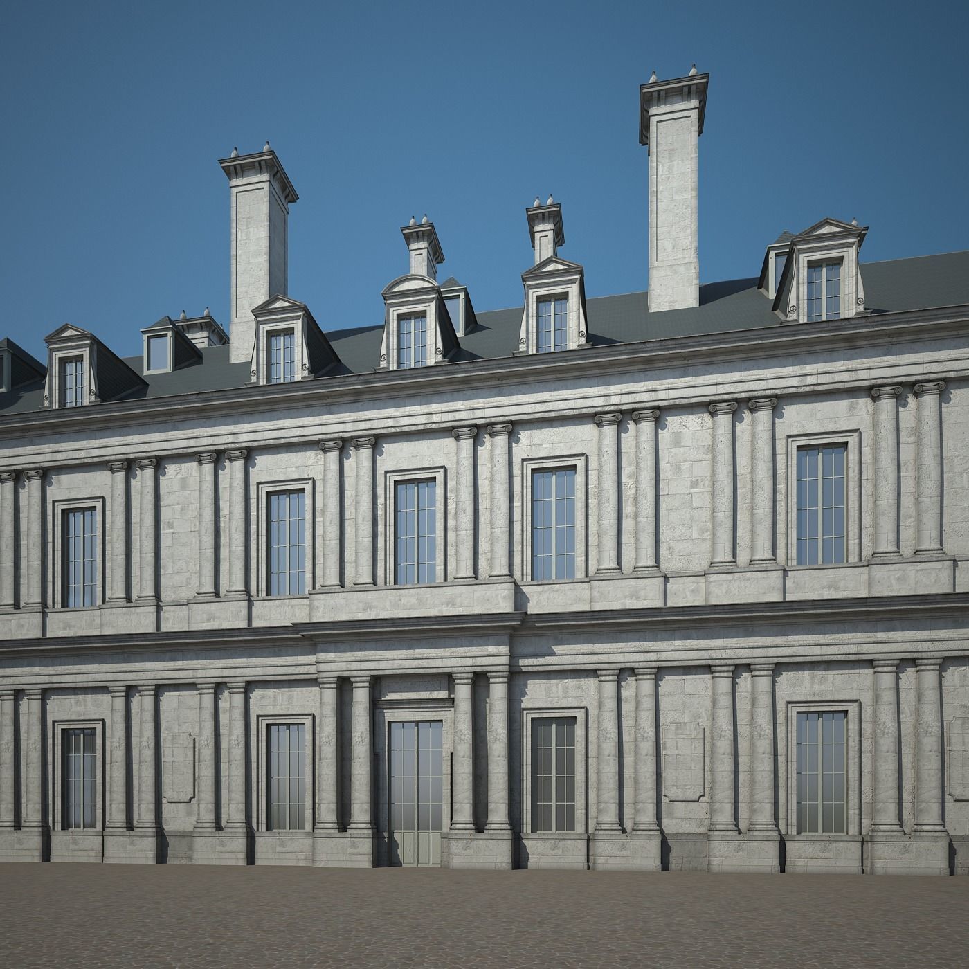 Old Chateau II 3D model_16