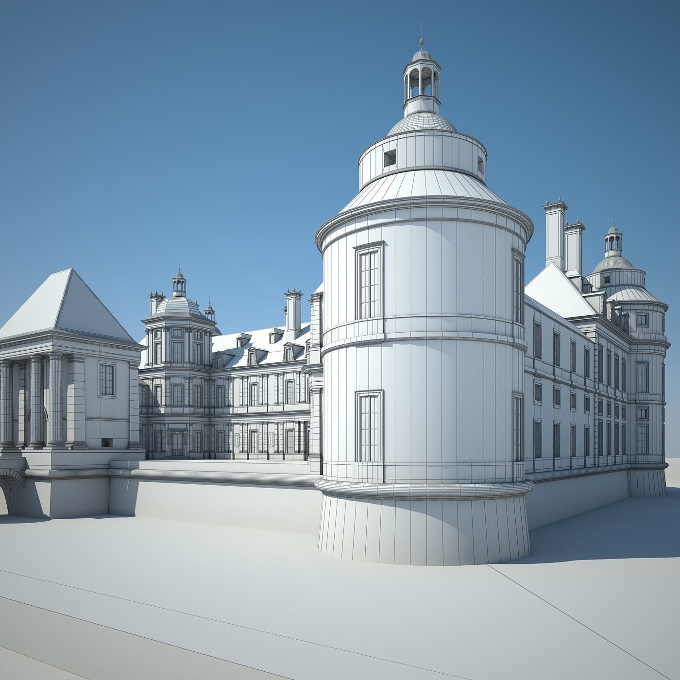 Old Chateau II 3D model_43