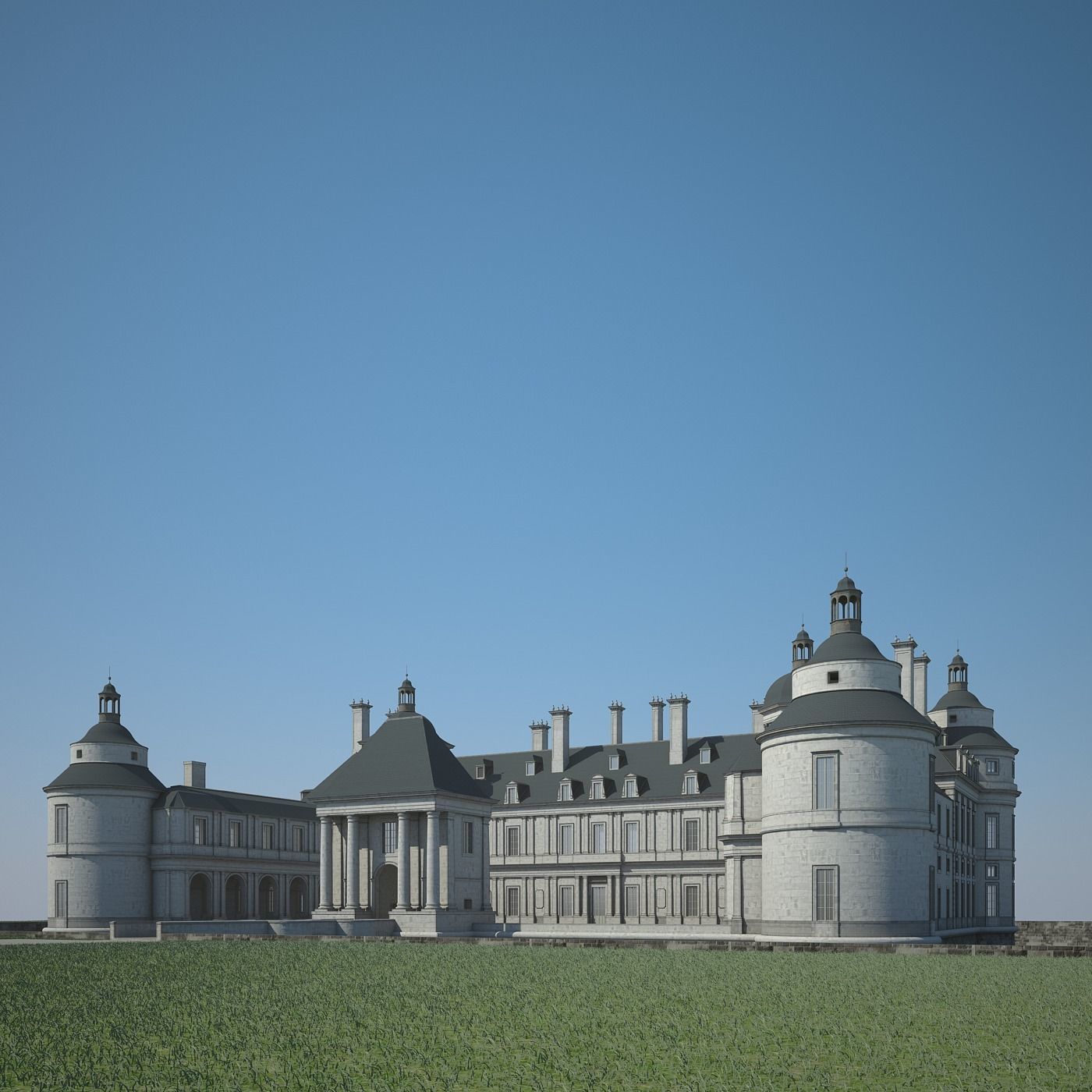Old Chateau II 3D model_1