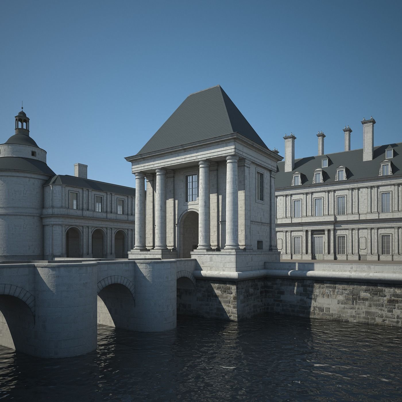 Old Chateau II 3D model_5
