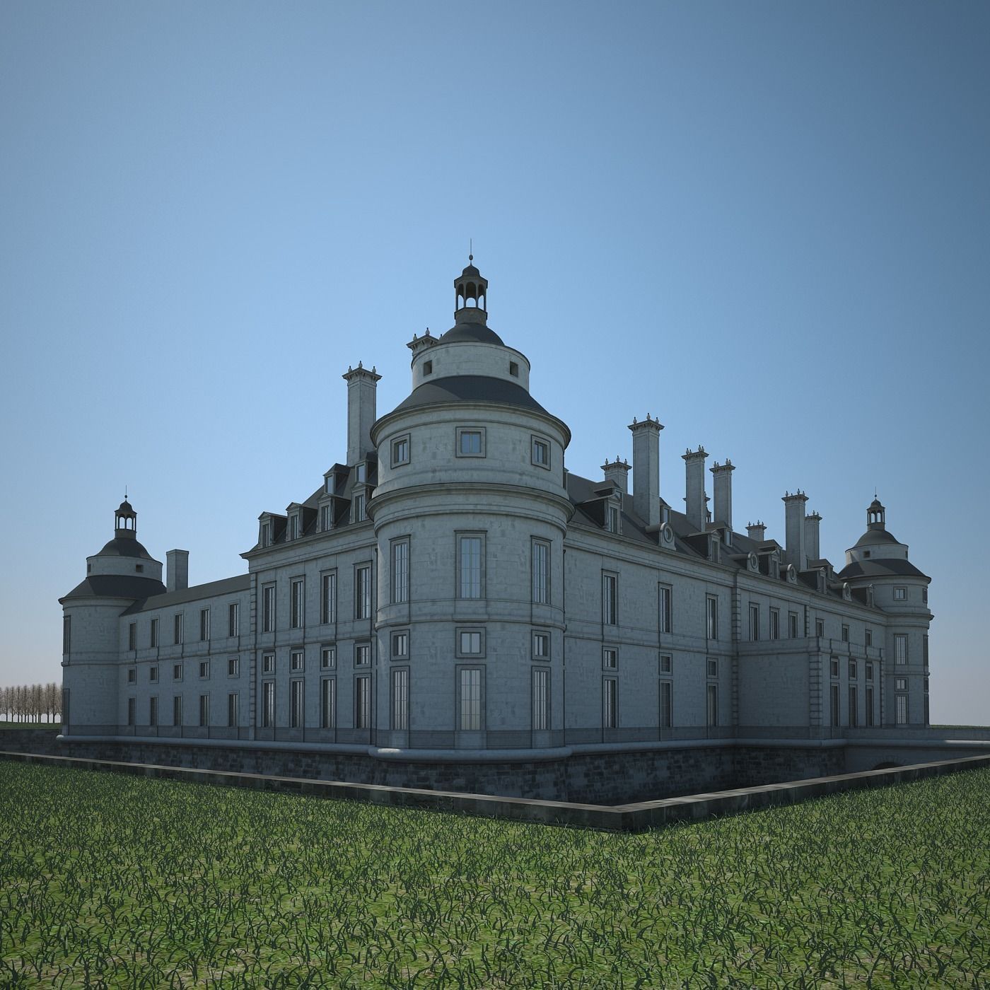 Old Chateau II 3D model_10