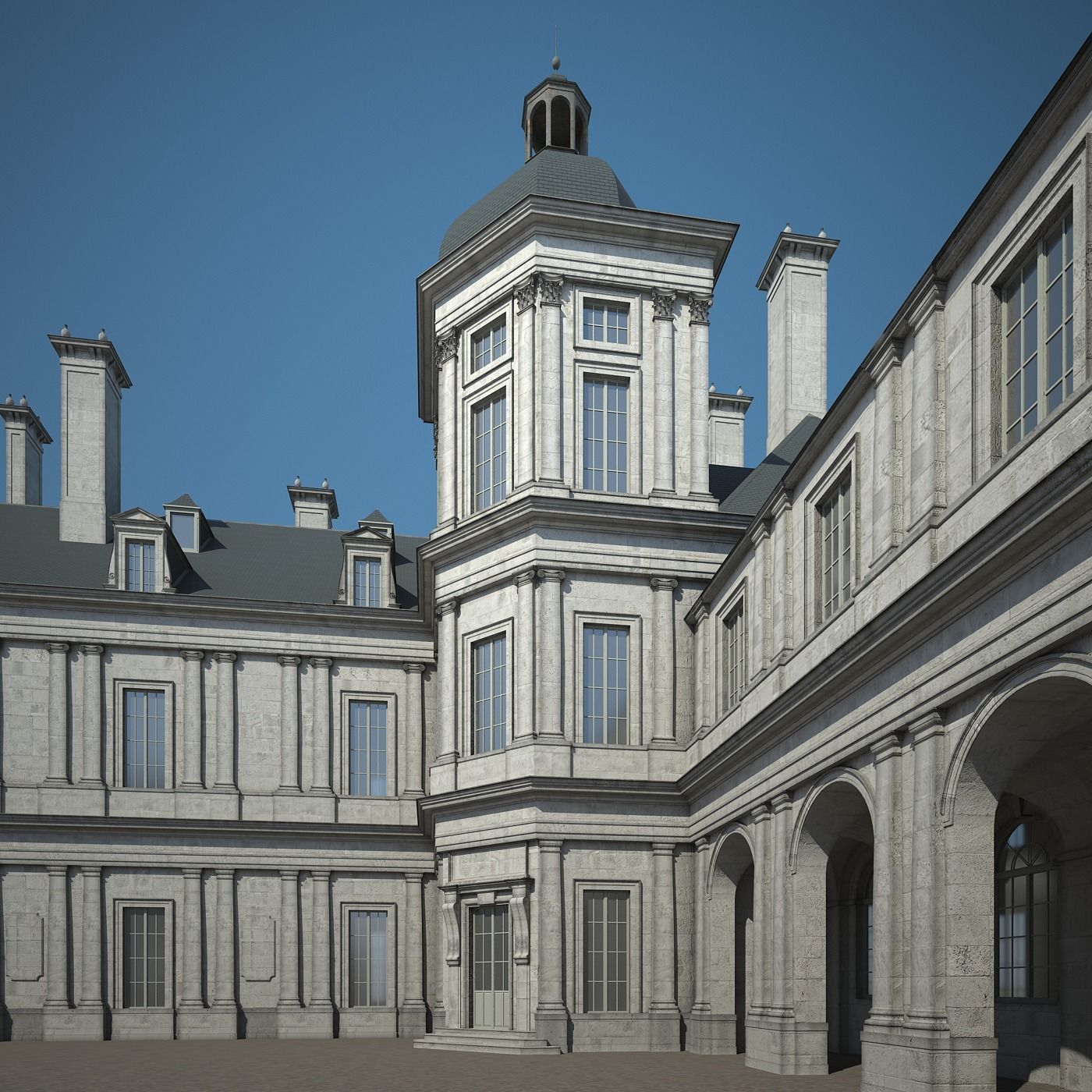 Old Chateau II 3D model_17