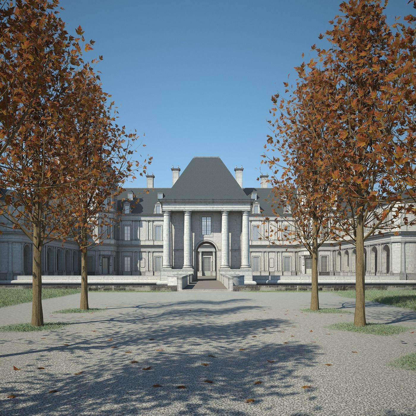 Old Chateau II 3D model_4