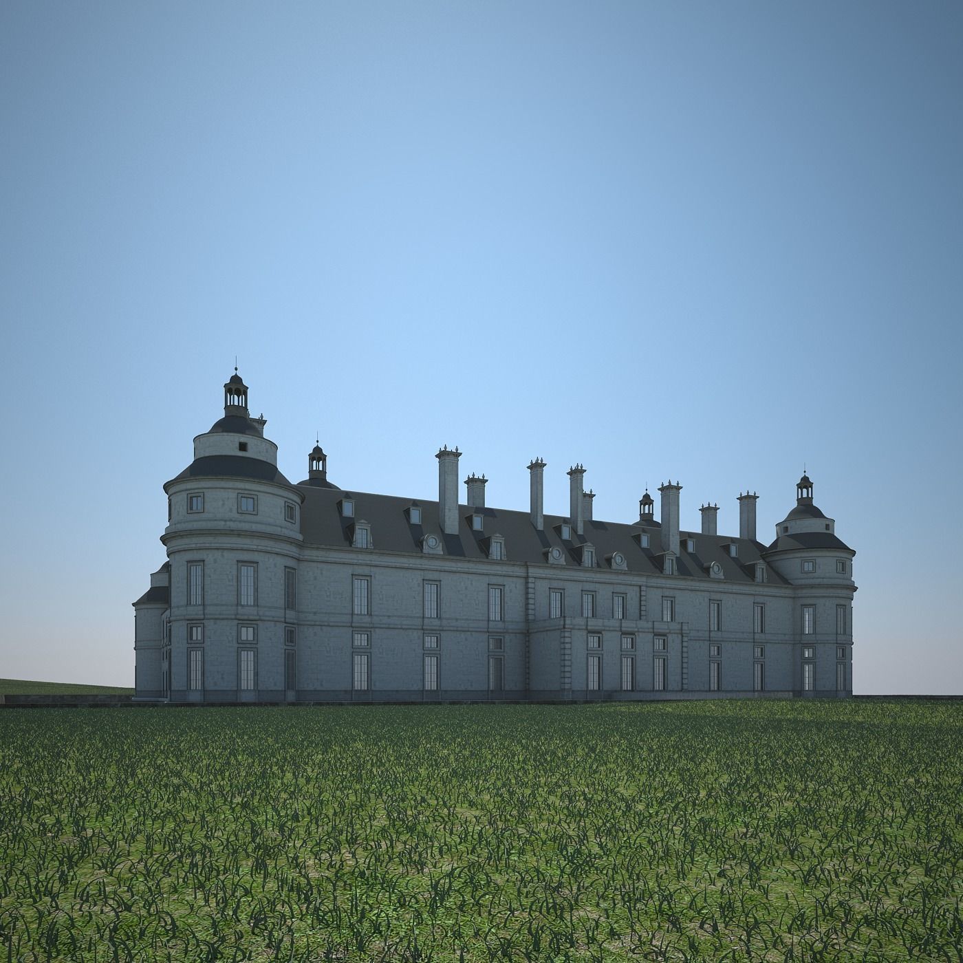 Old Chateau II 3D model_11