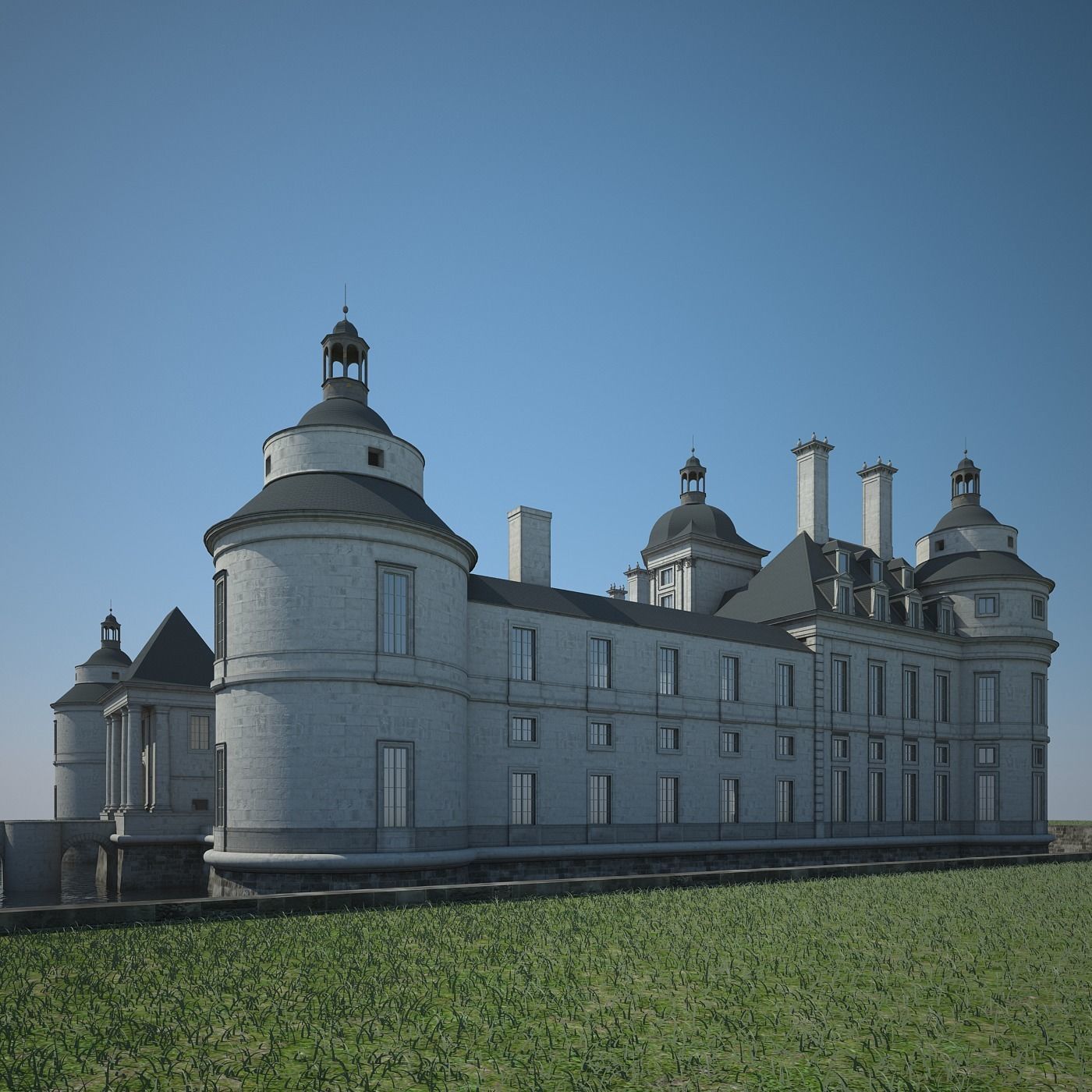 Old Chateau II 3D model_7