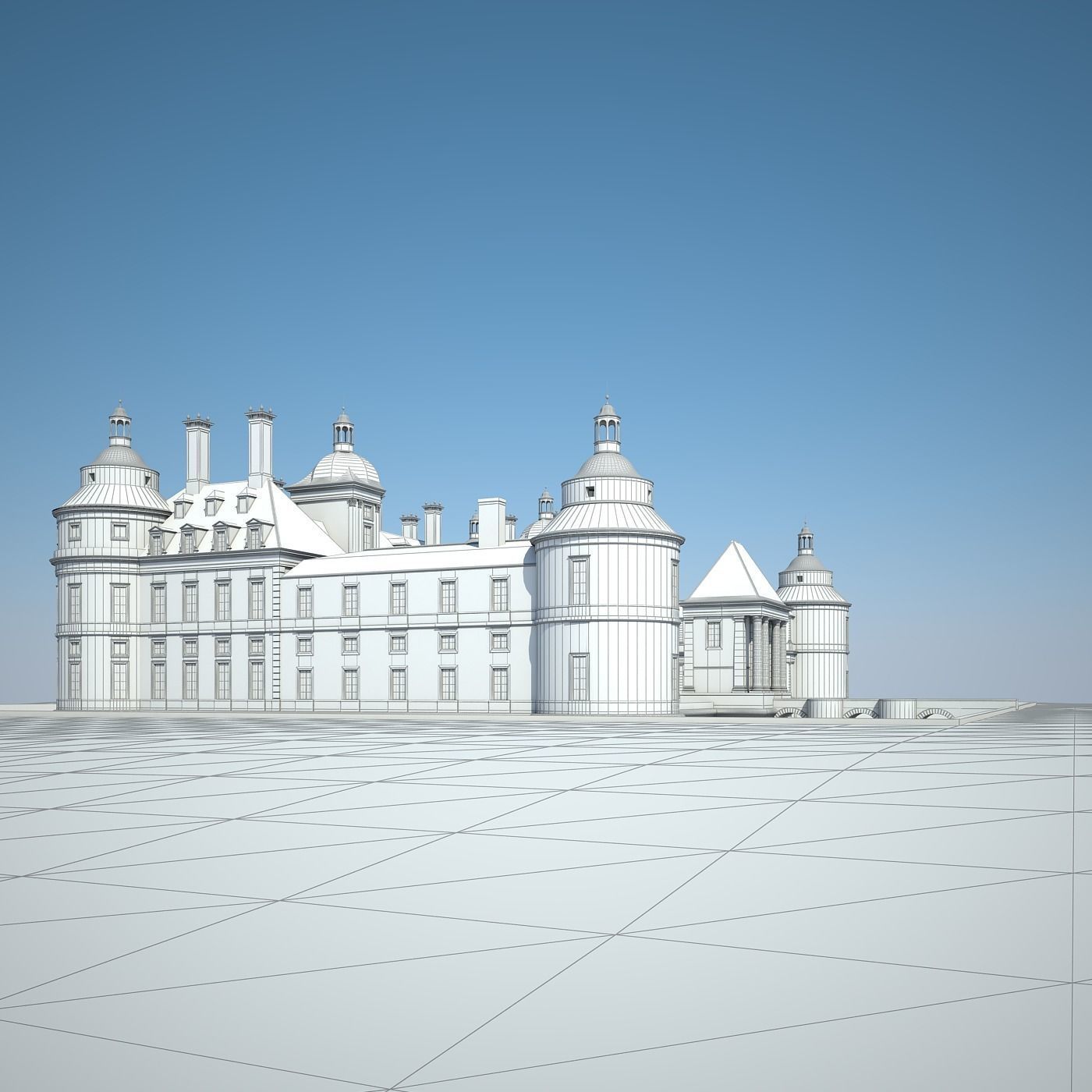 Old Chateau II 3D model_36