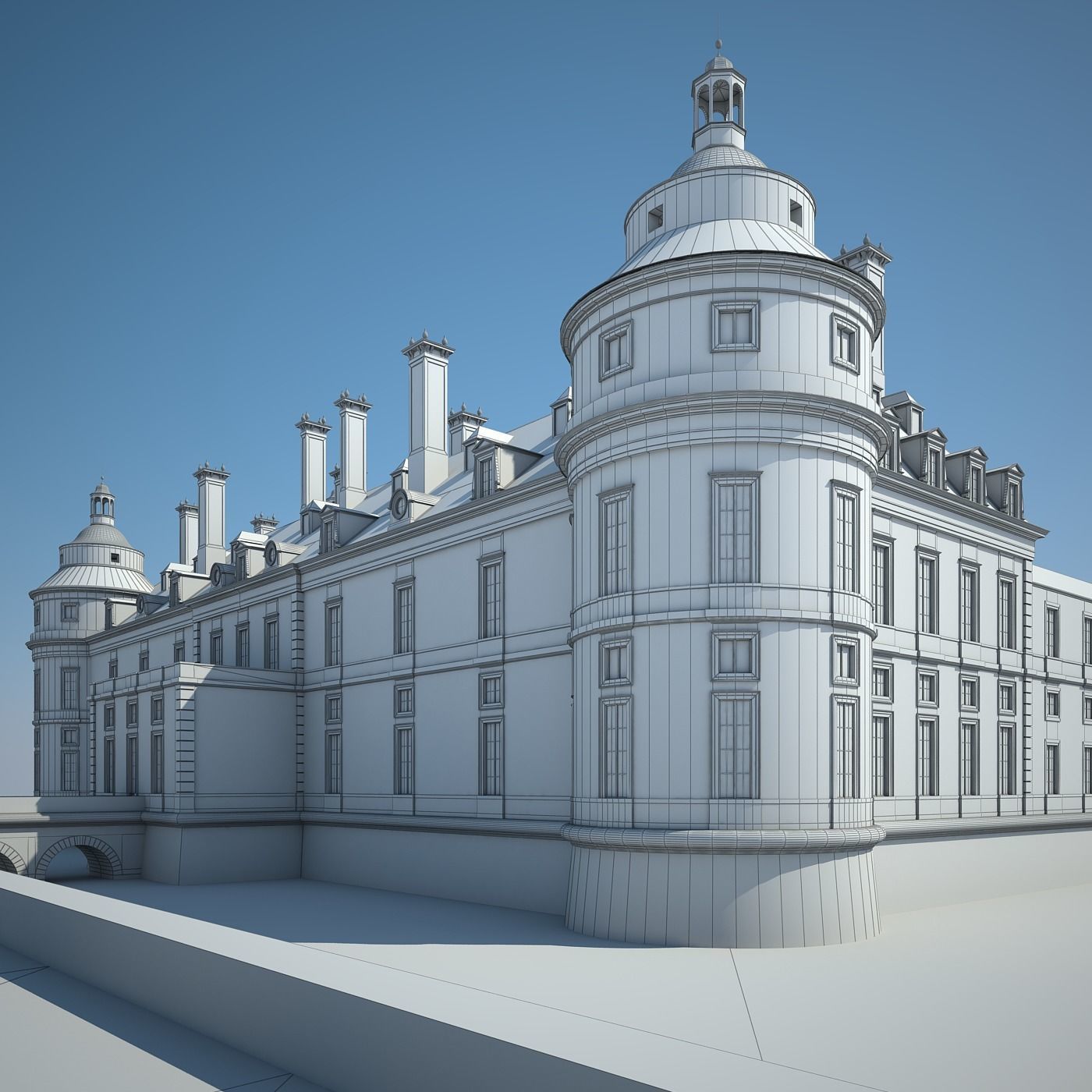 Old Chateau II 3D model_35