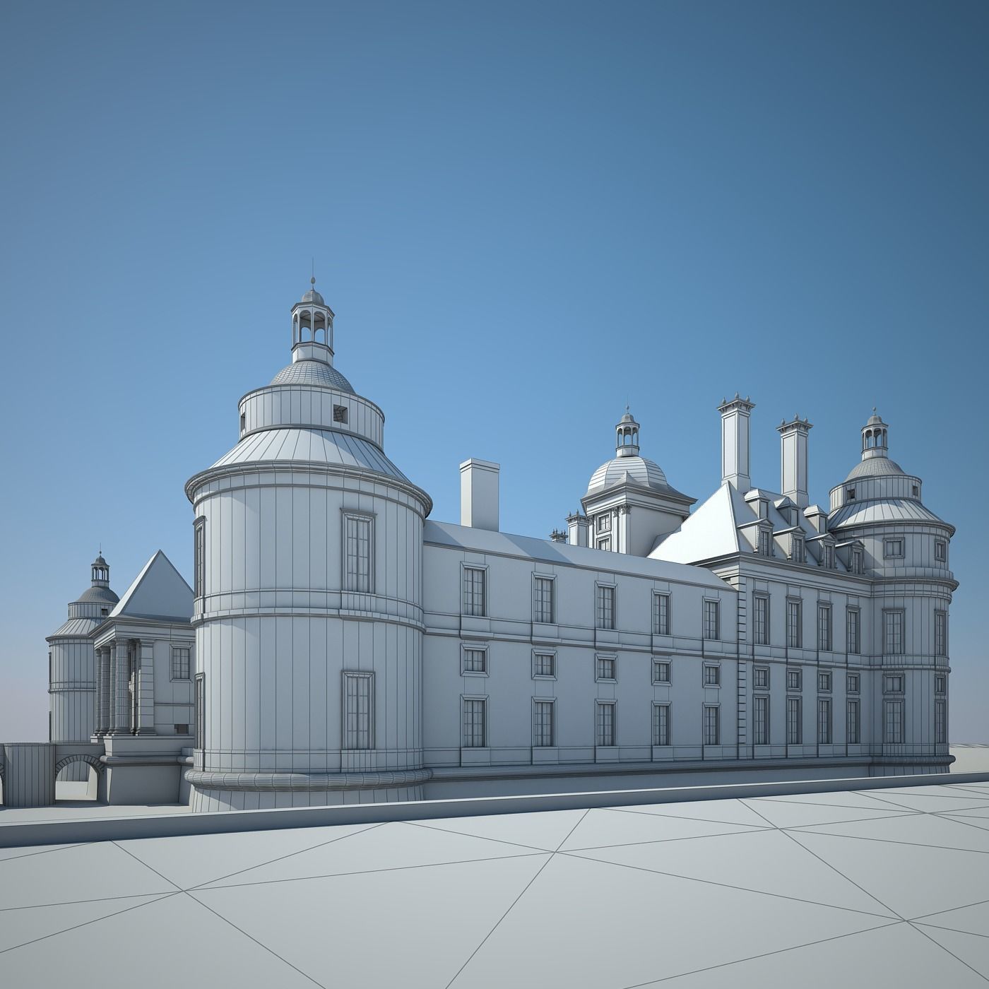 Old Chateau II 3D model_30