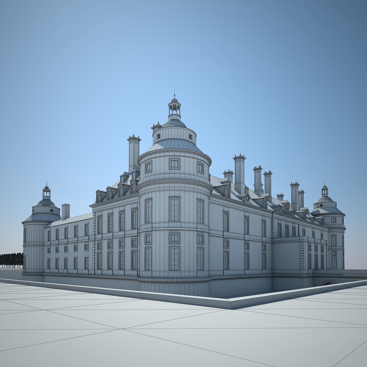 Old Chateau II 3D model_34