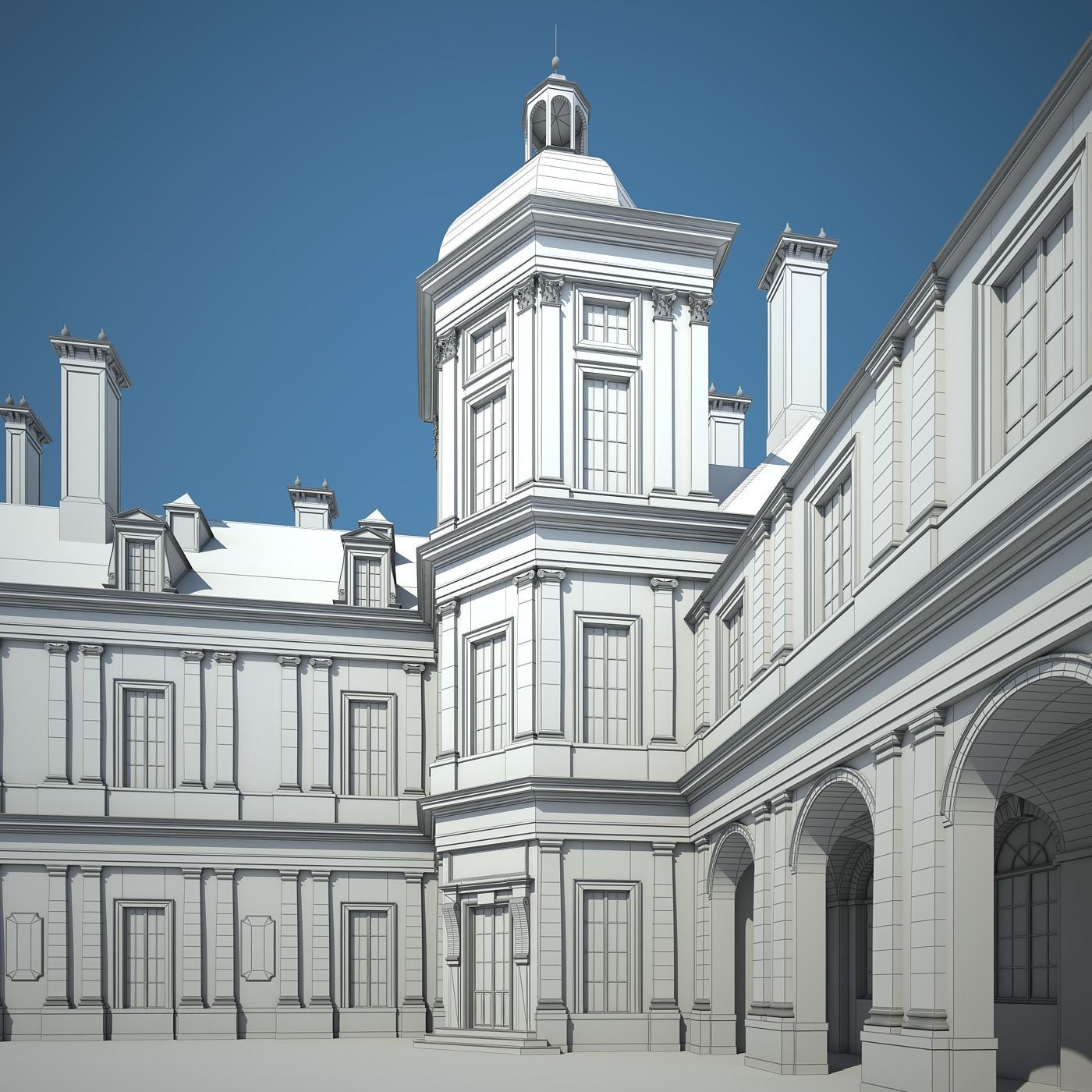 Old Chateau II 3D model_39
