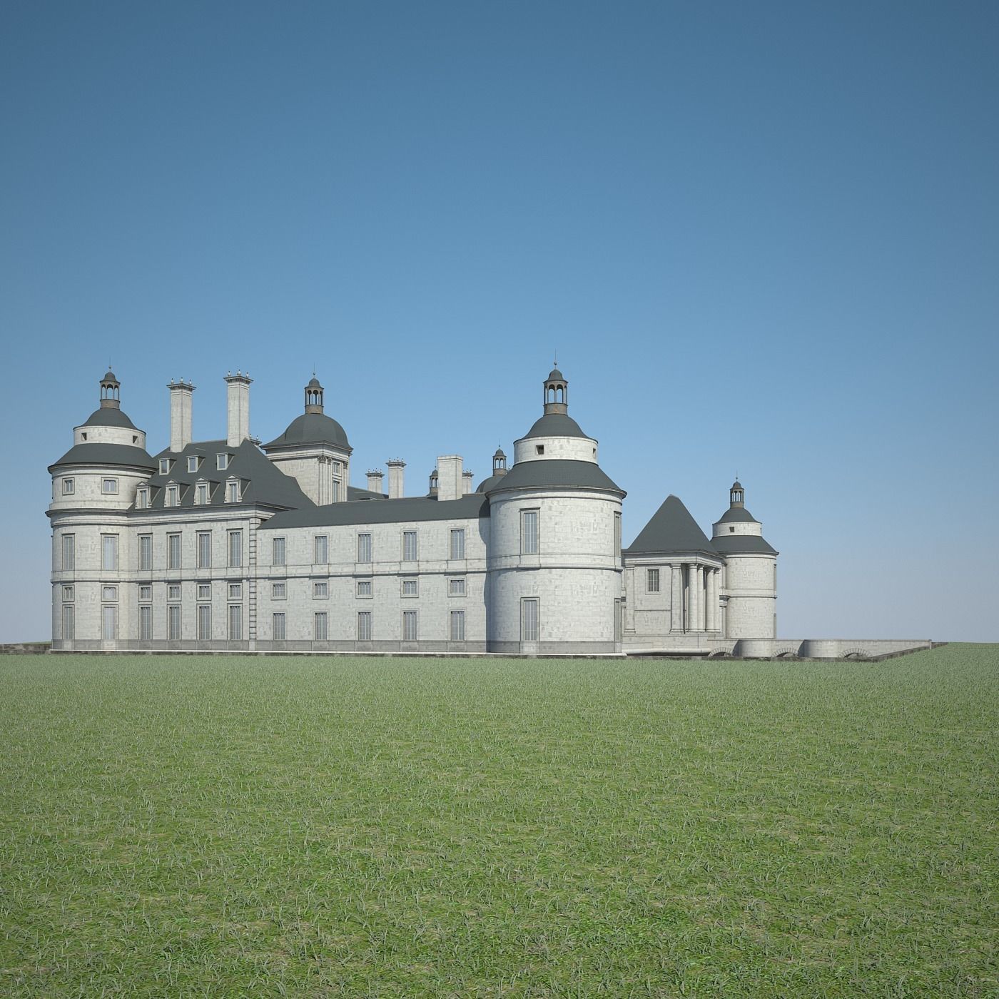 Old Chateau II 3D model_13