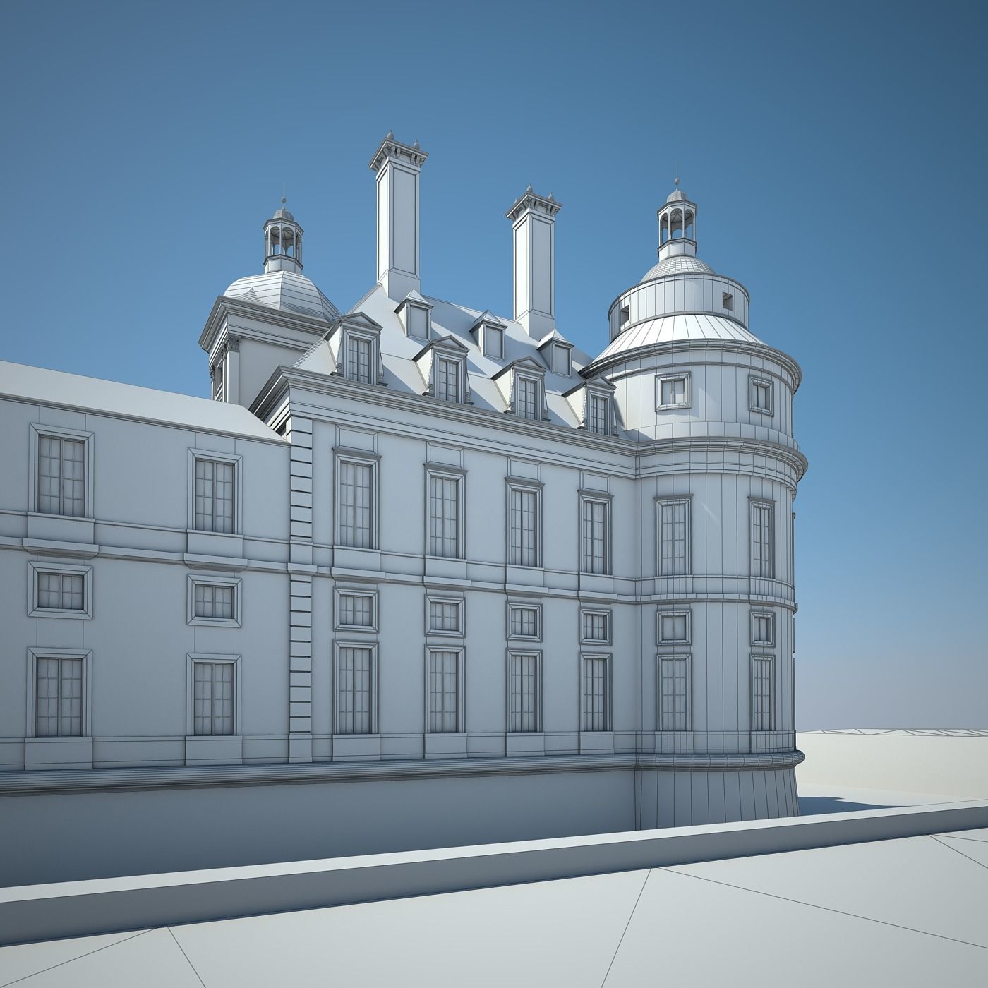 Old Chateau II 3D model_31