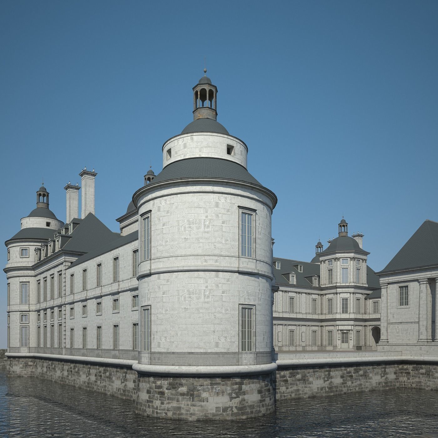 Old Chateau II 3D model_6