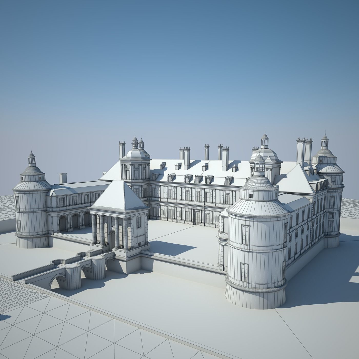 Old Chateau II 3D model_23