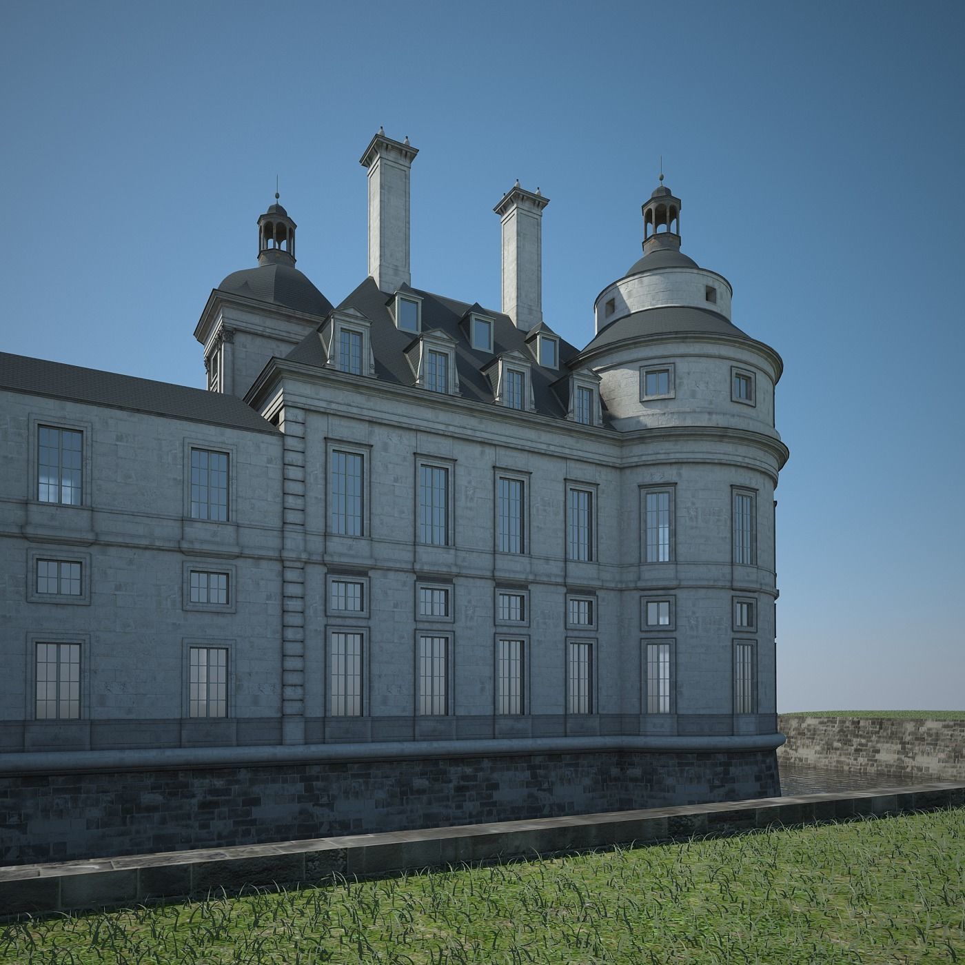 Old Chateau II 3D model_8