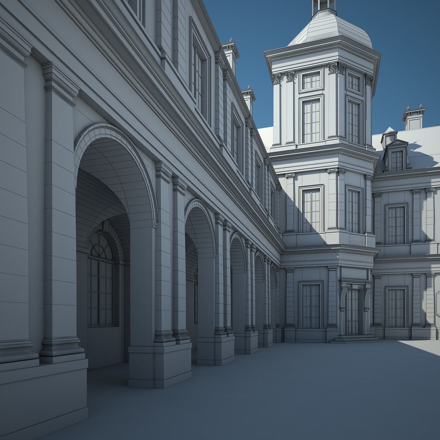 Old Chateau II 3D model_41