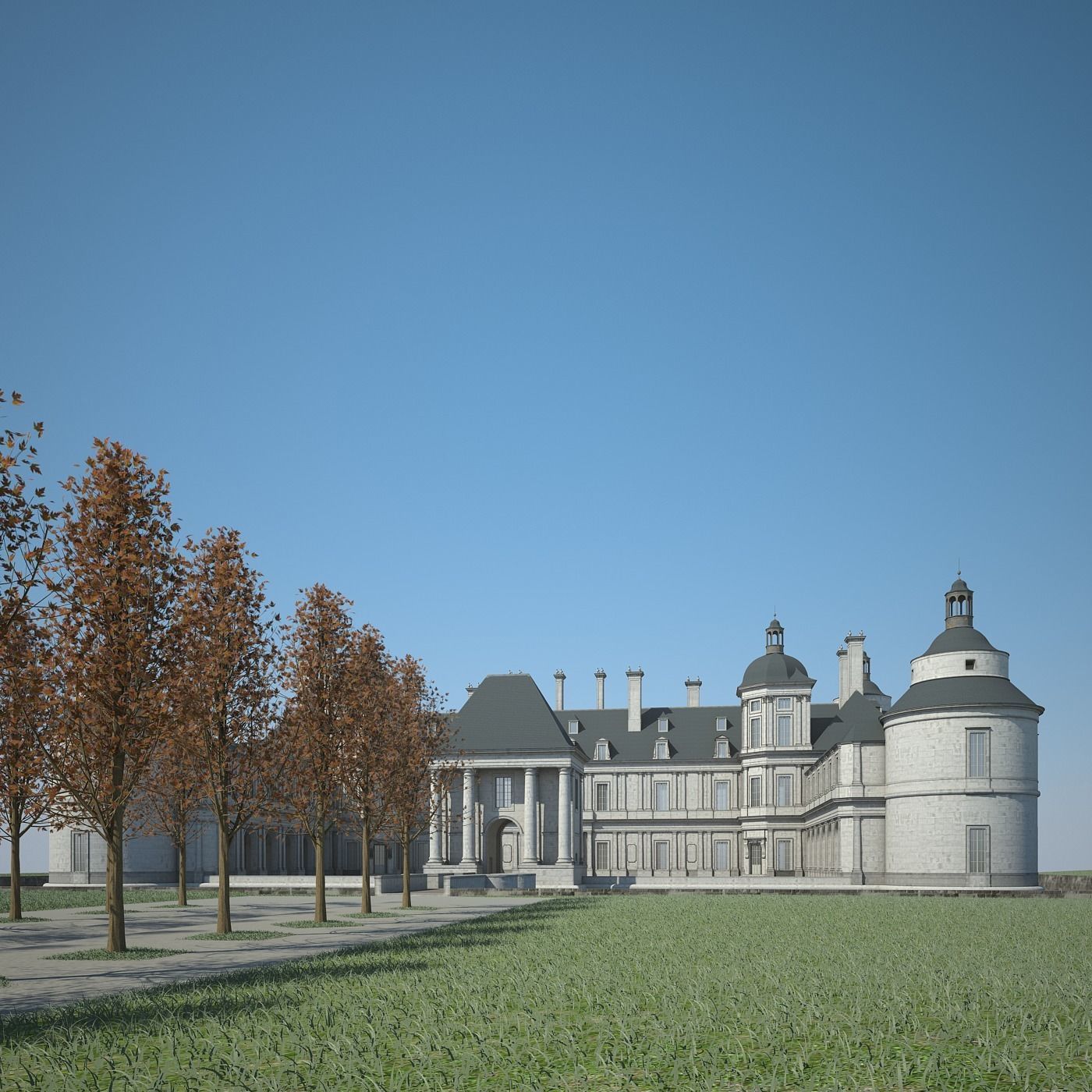 Old Chateau II 3D model_3